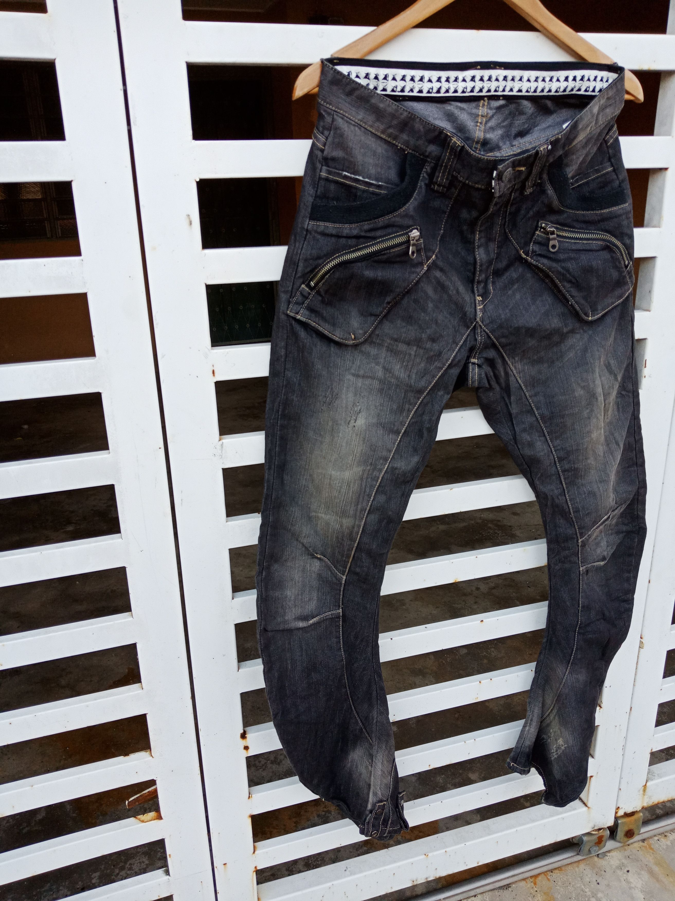Japanese Brand PPFM Rare Twirl Drawstring Cargo Pants Size US 32 / EU 48 - 3 Thumbnail