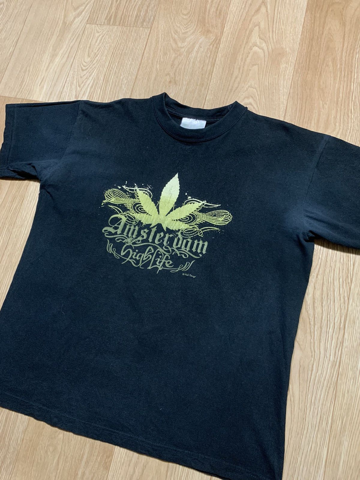 Rap Tees Vintage 90’s Marijuana Amsterdam High Life T-Shirt Size US L / EU 52-54 / 3 - 2 Thumbnail