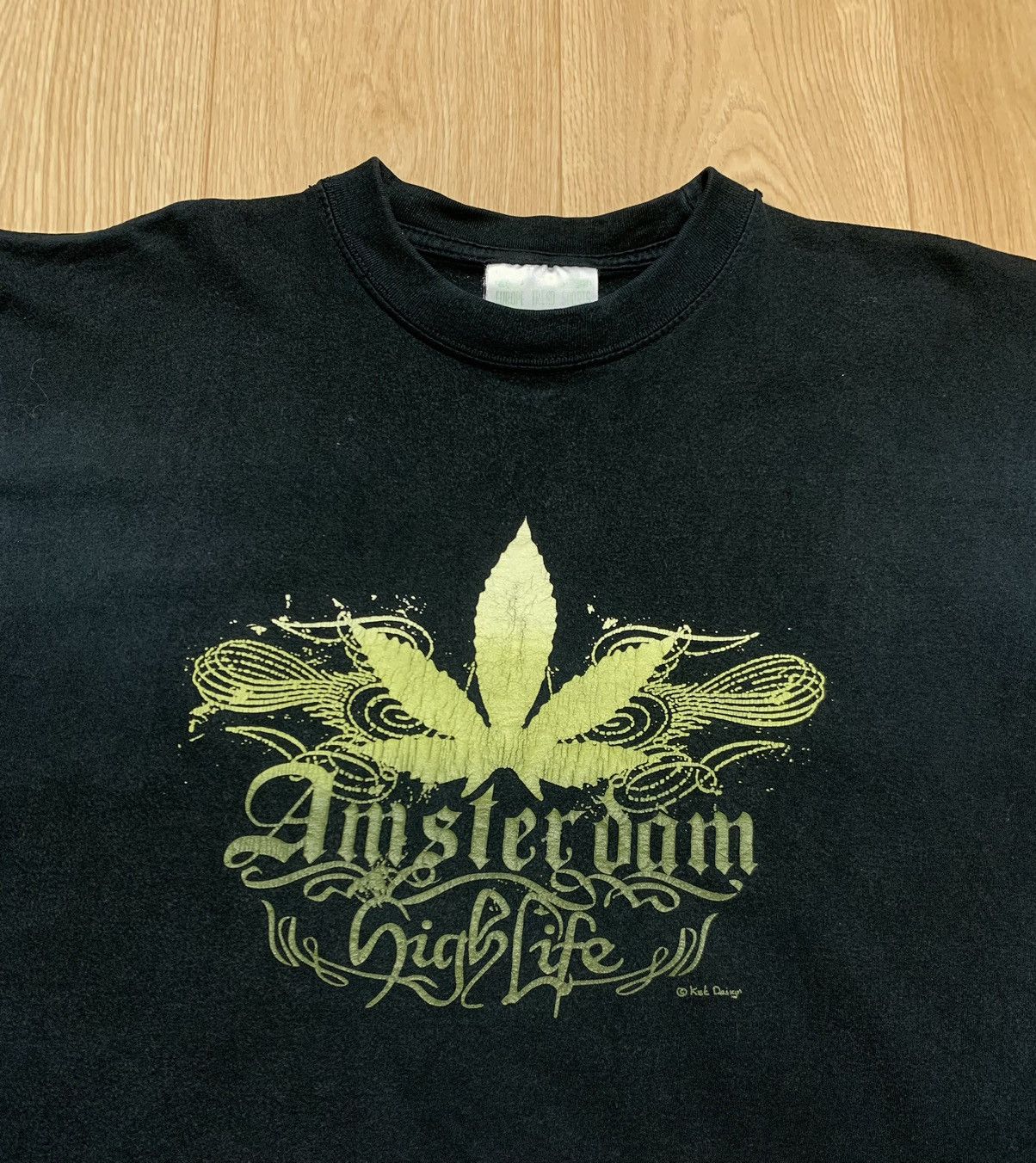 Rap Tees Vintage 90’s Marijuana Amsterdam High Life T-Shirt Size US L / EU 52-54 / 3 - 3 Thumbnail