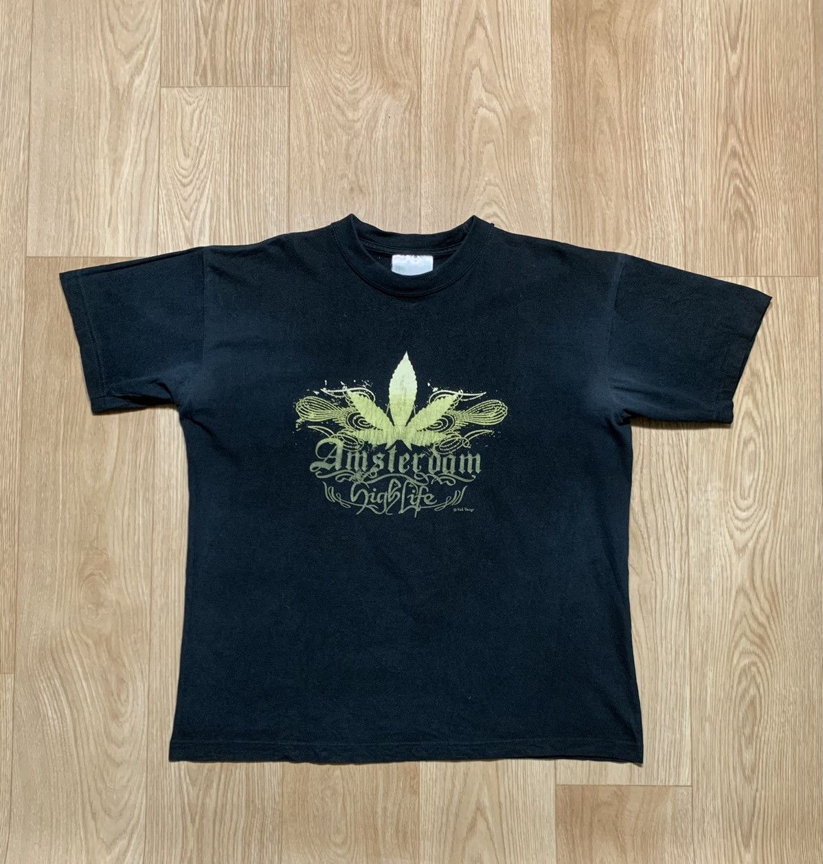 Rap Tees Vintage 90’s Marijuana Amsterdam High Life T-Shirt Size US L / EU 52-54 / 3 - 1 Thumbnail