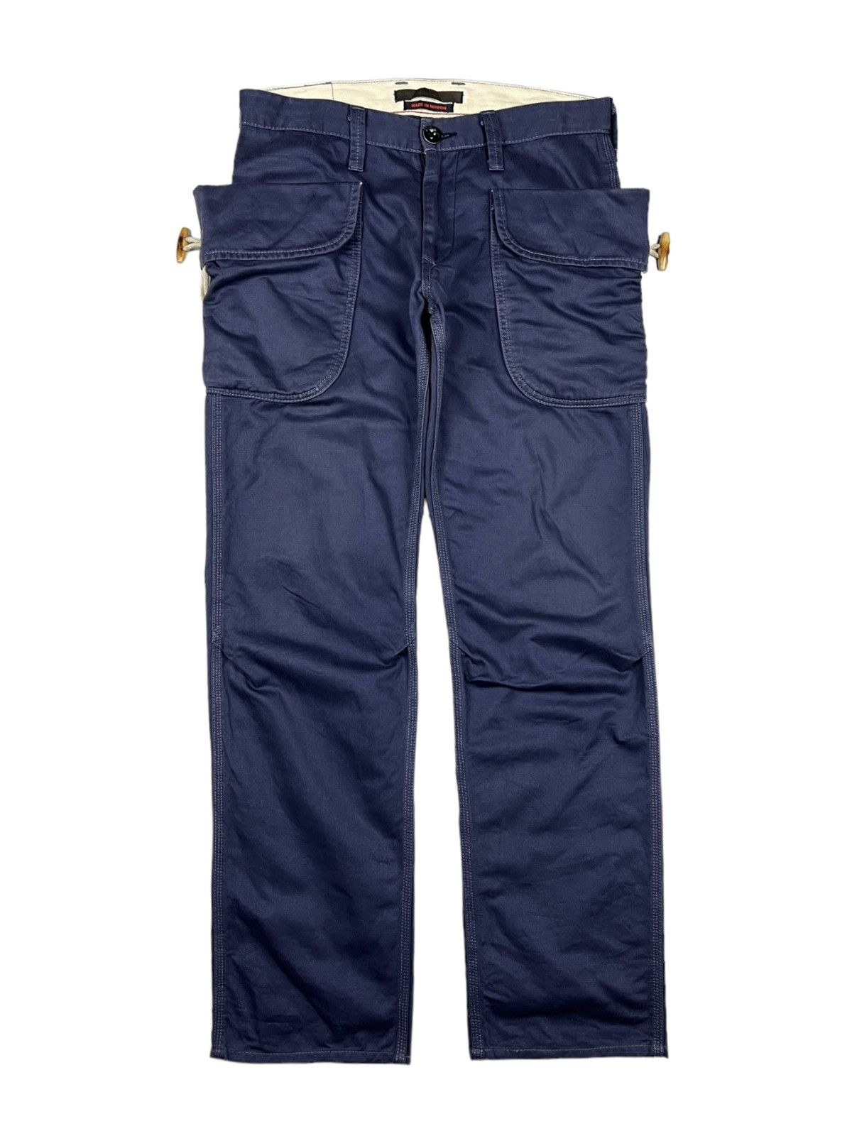 Japanese Brand Blue Way 🇯🇵 Indigo Hook Cargo Pants Size US 32 / EU 48 - 1 Thumbnail