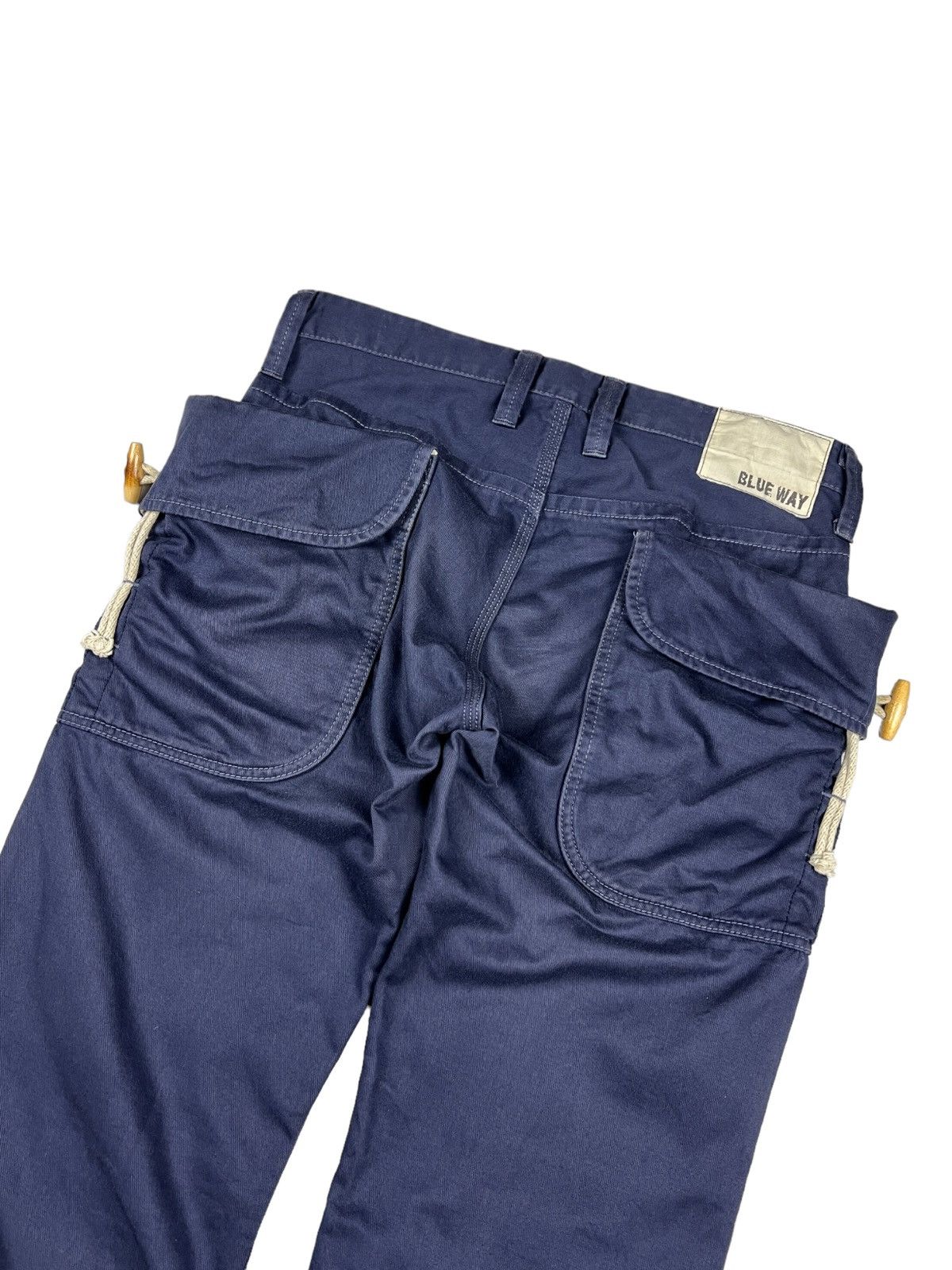 Japanese Brand Blue Way 🇯🇵 Indigo Hook Cargo Pants Size US 32 / EU 48 - 6 Thumbnail