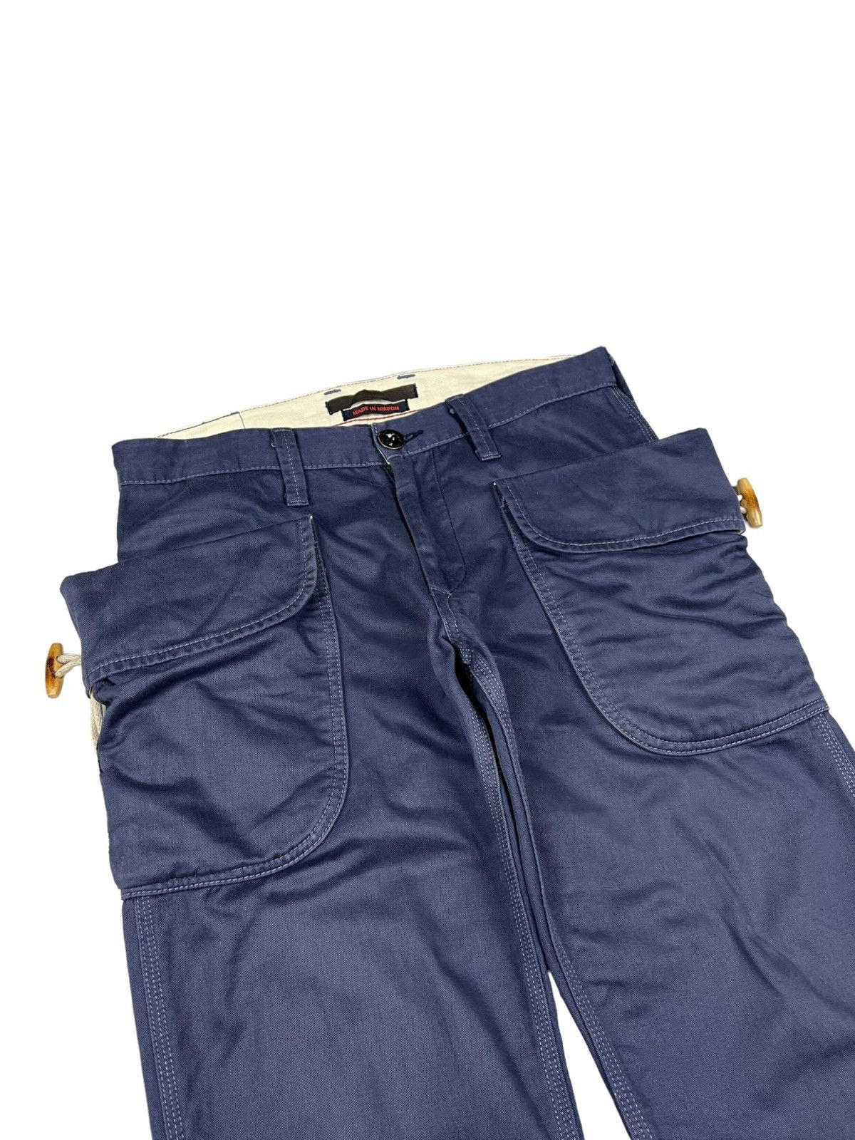 Japanese Brand Blue Way 🇯🇵 Indigo Hook Cargo Pants Size US 32 / EU 48 - 4 Thumbnail