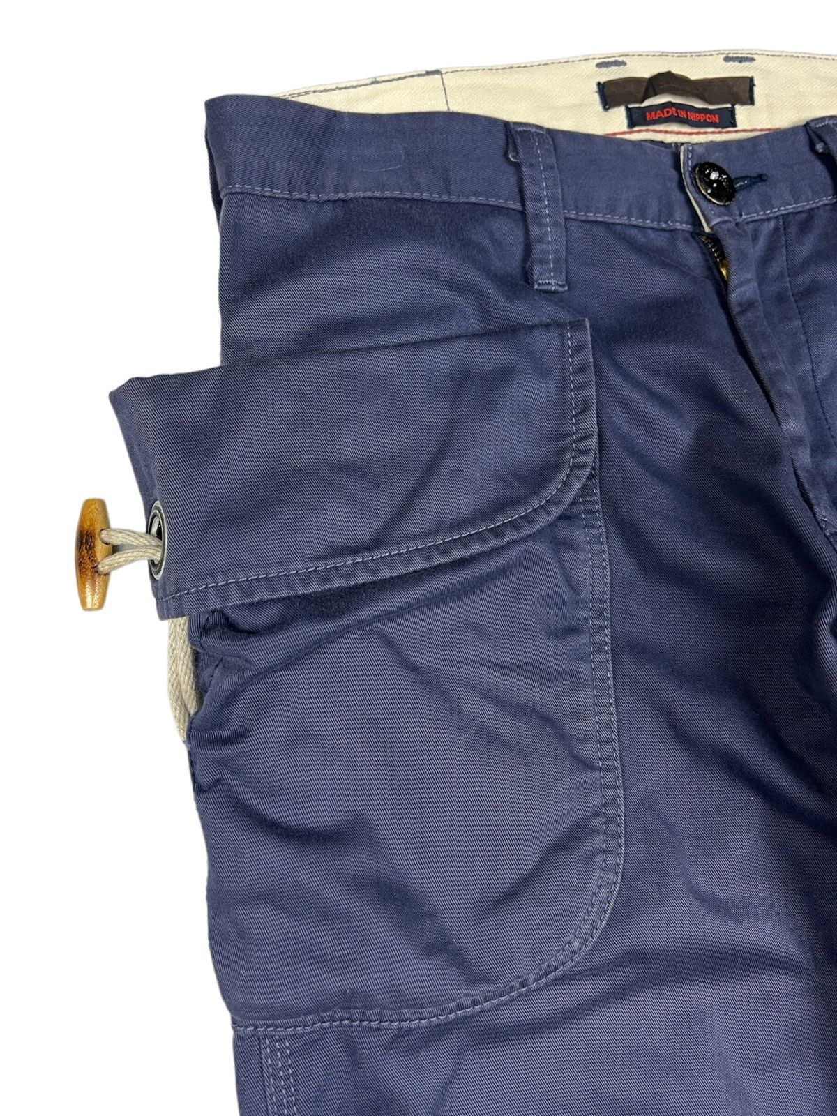 Japanese Brand Blue Way 🇯🇵 Indigo Hook Cargo Pants Size US 32 / EU 48 - 5 Thumbnail