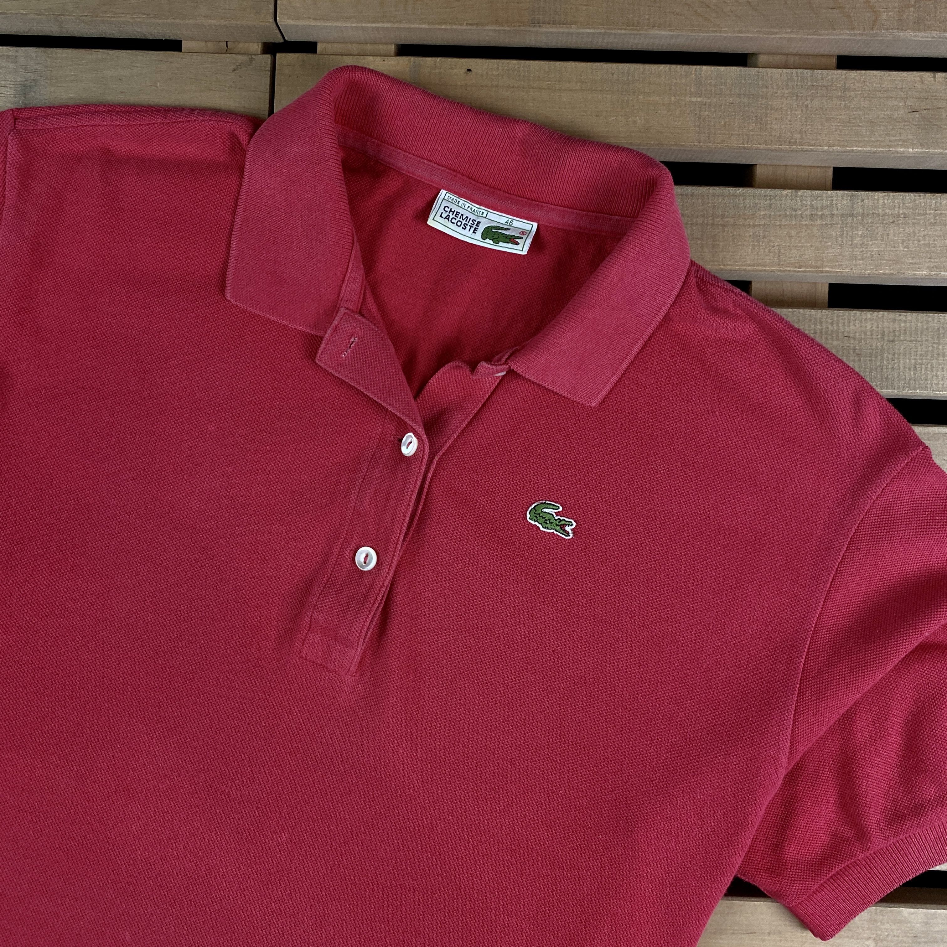 Lacoste × Vintage Mens Polo T-Shirt Lacoste Chemise Vintage Size 46 Size US M / EU 48-50 / 2 - 2 Thumbnail