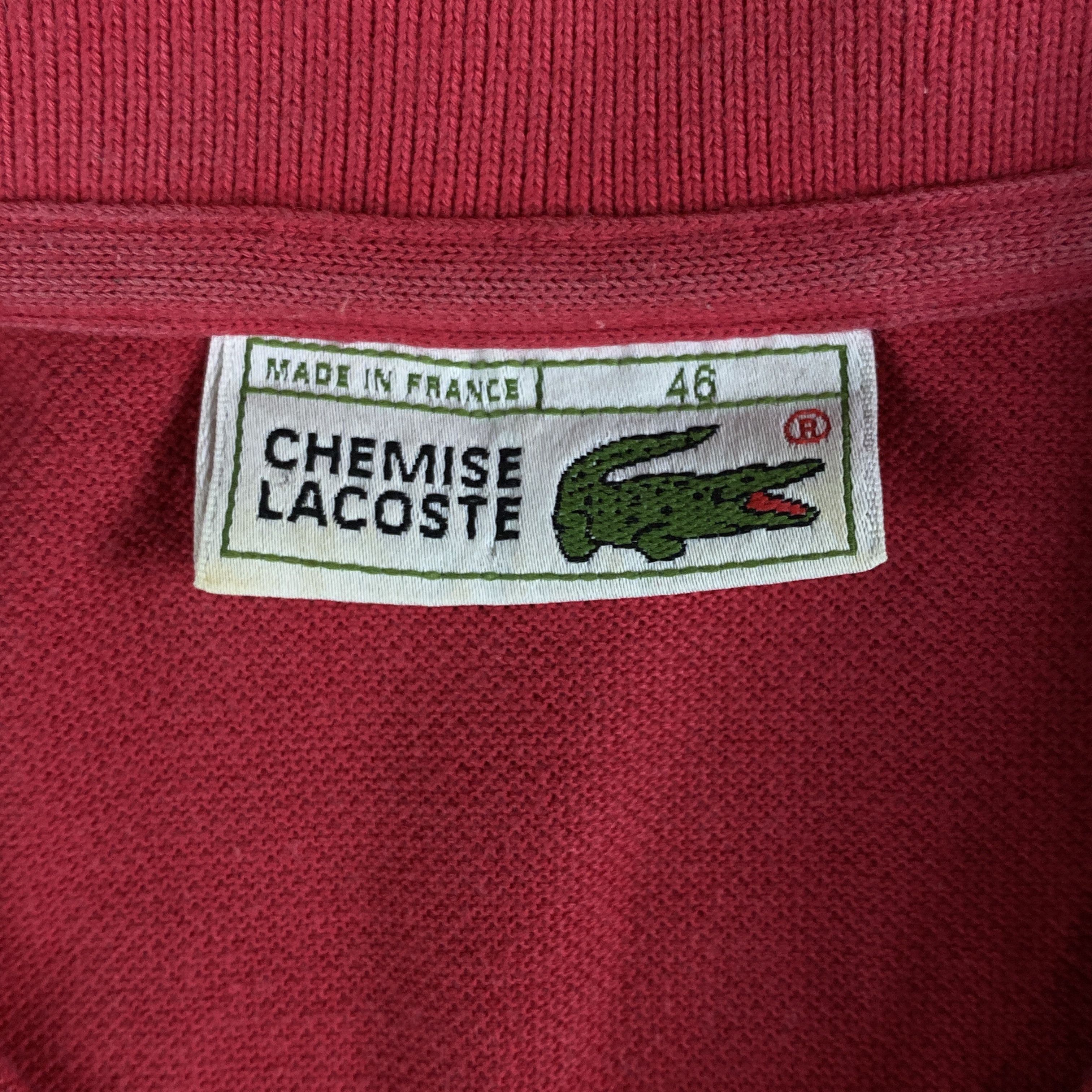 Lacoste × Vintage Mens Polo T-Shirt Lacoste Chemise Vintage Size 46 Size US M / EU 48-50 / 2 - 4 Thumbnail
