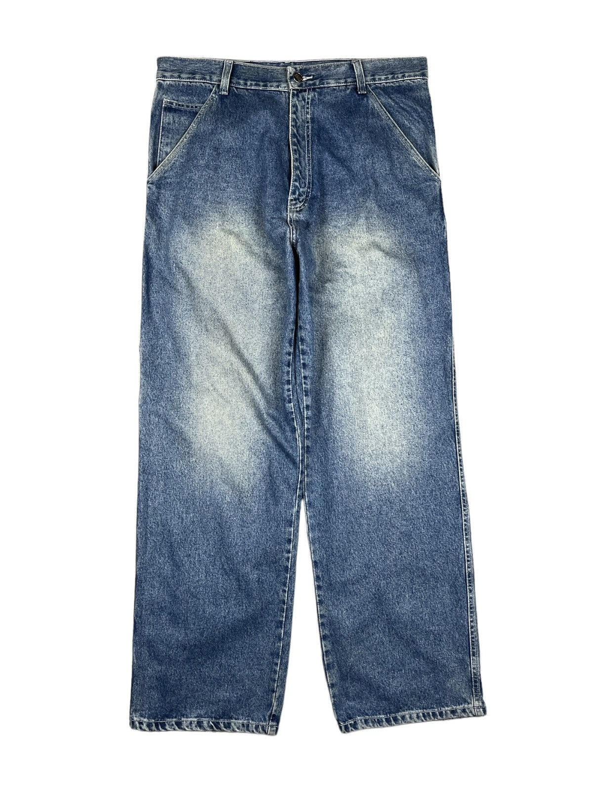 Marithe + Francois Girbaud Vintage Marithe Francois Girbaud Carpenter Denim Pants Size US 37 - 2 Thumbnail