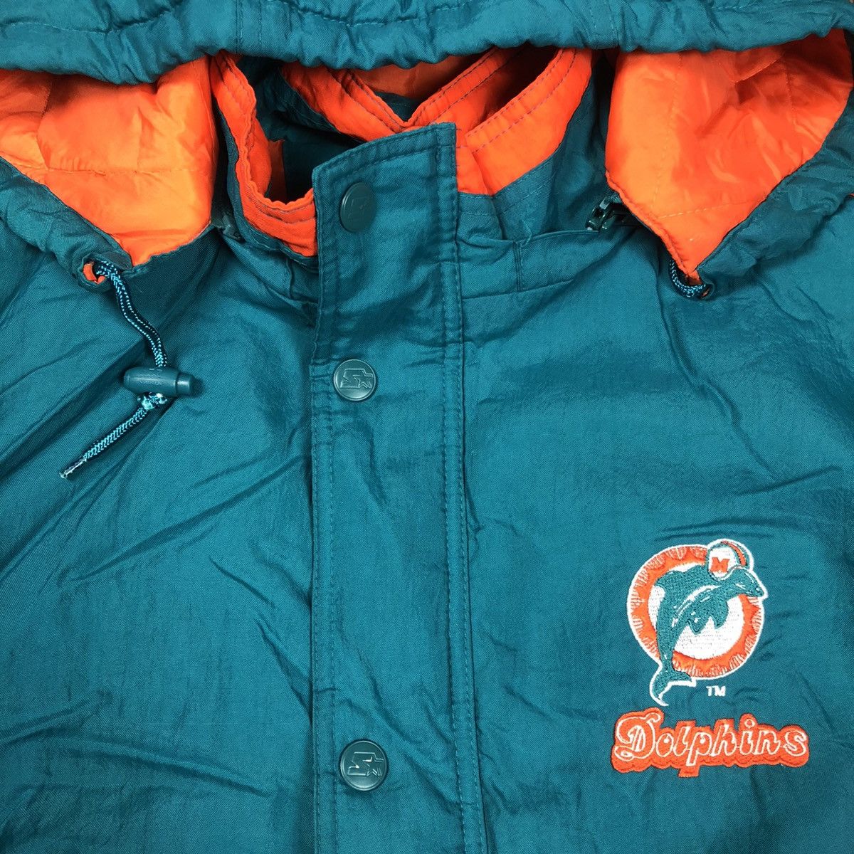 Starter Starter Miami Dolphins NFL vintage 90s bomber jacket Size US M / EU 48-50 / 2 - 2 Thumbnail