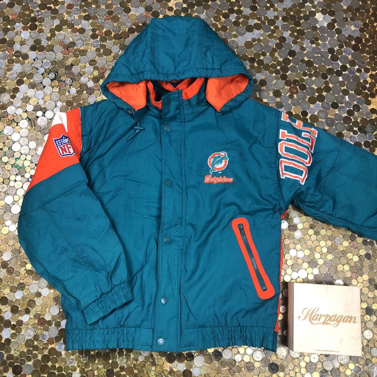 Starter Starter Miami Dolphins NFL vintage 90s bomber jacket Size US M / EU 48-50 / 2 - 1 Thumbnail