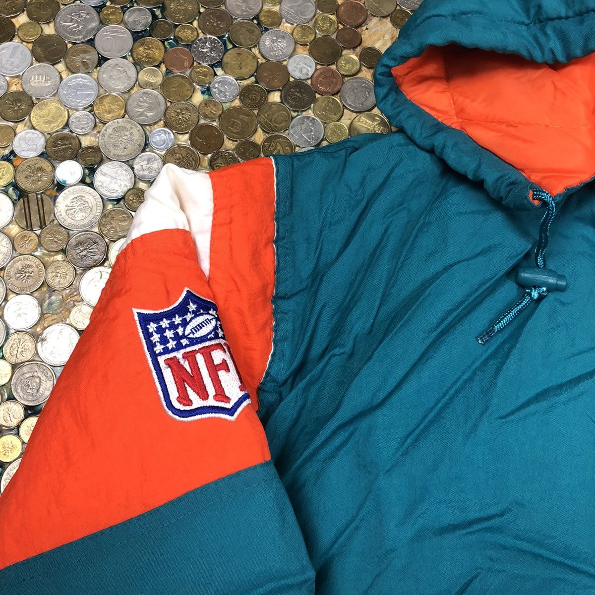 Starter Starter Miami Dolphins NFL vintage 90s bomber jacket Size US M / EU 48-50 / 2 - 3 Thumbnail