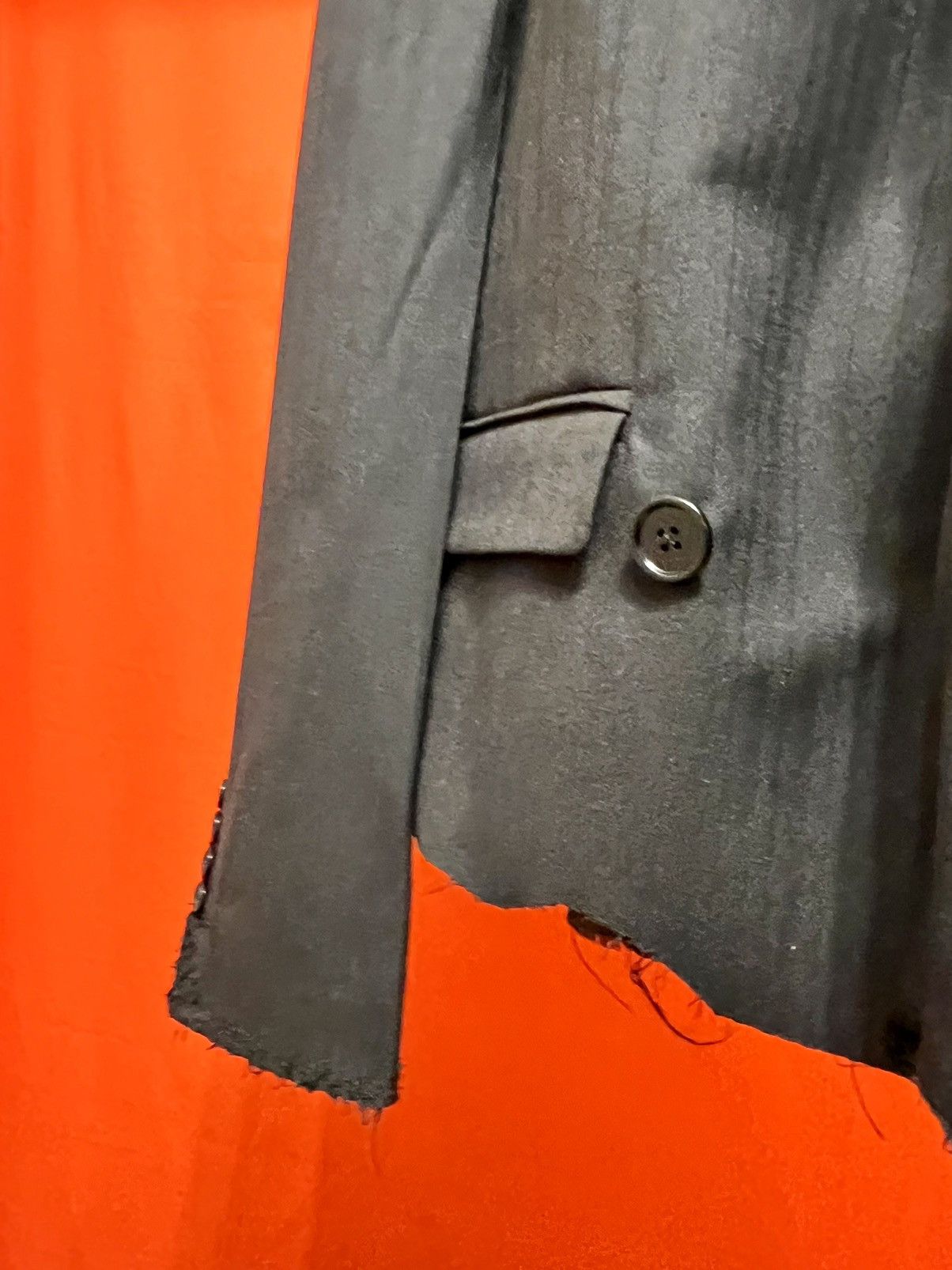 Balenciaga BALENCIAGA red carpet destroy cut jumbo blazer very rare Size 54R - 3 Thumbnail