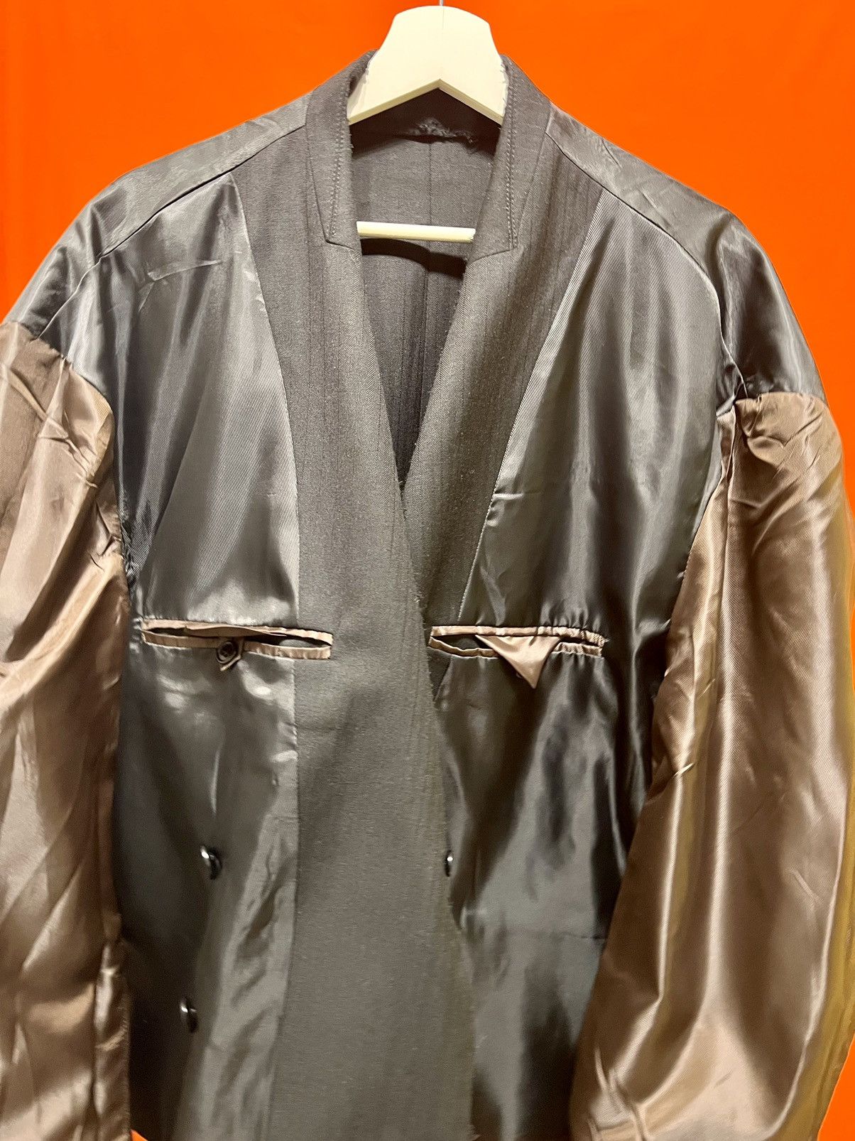 Balenciaga BALENCIAGA red carpet destroy cut jumbo blazer very rare Size 54R - 10 Thumbnail
