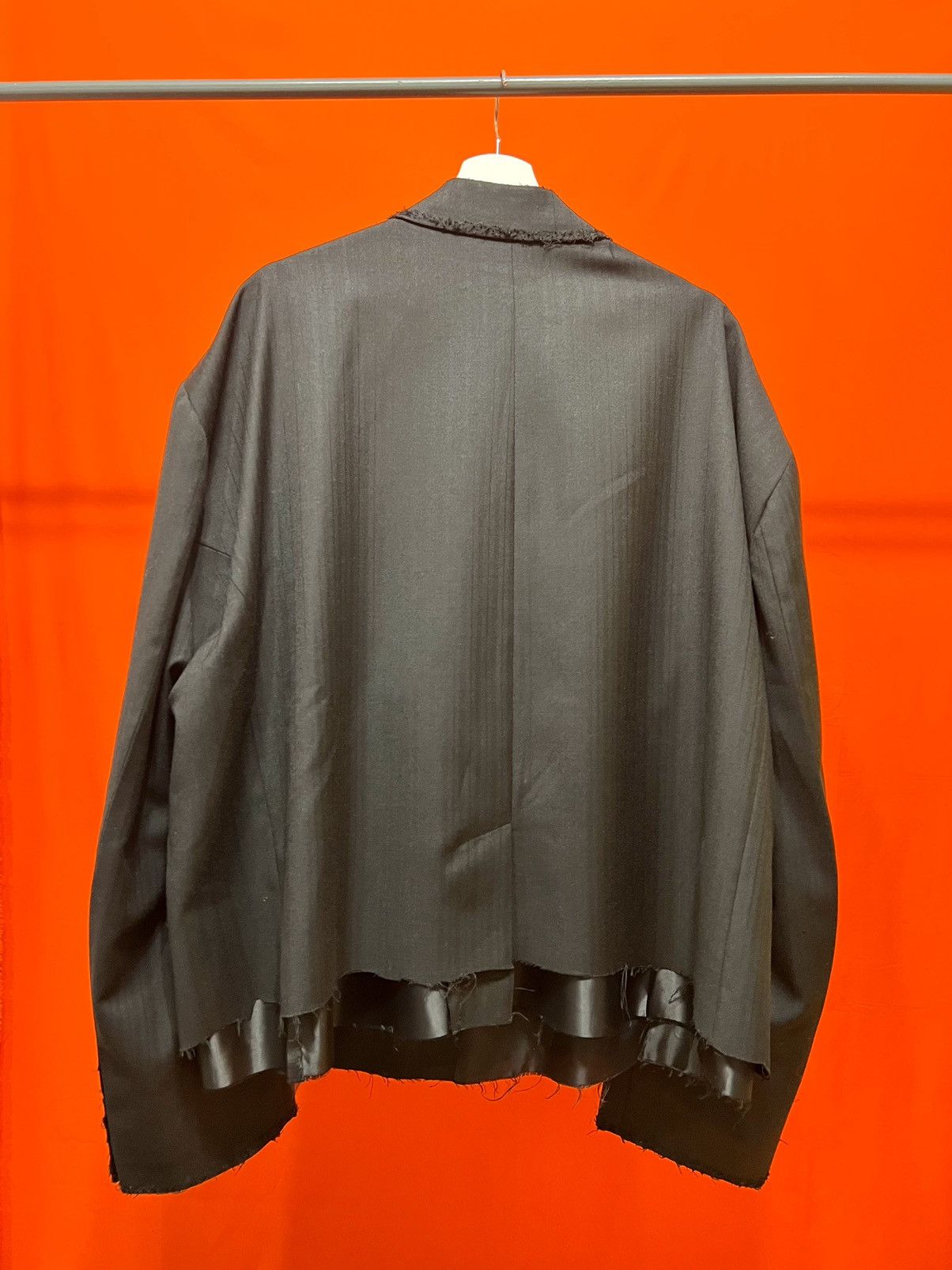 Balenciaga BALENCIAGA red carpet destroy cut jumbo blazer very rare Size 54R - 7 Thumbnail