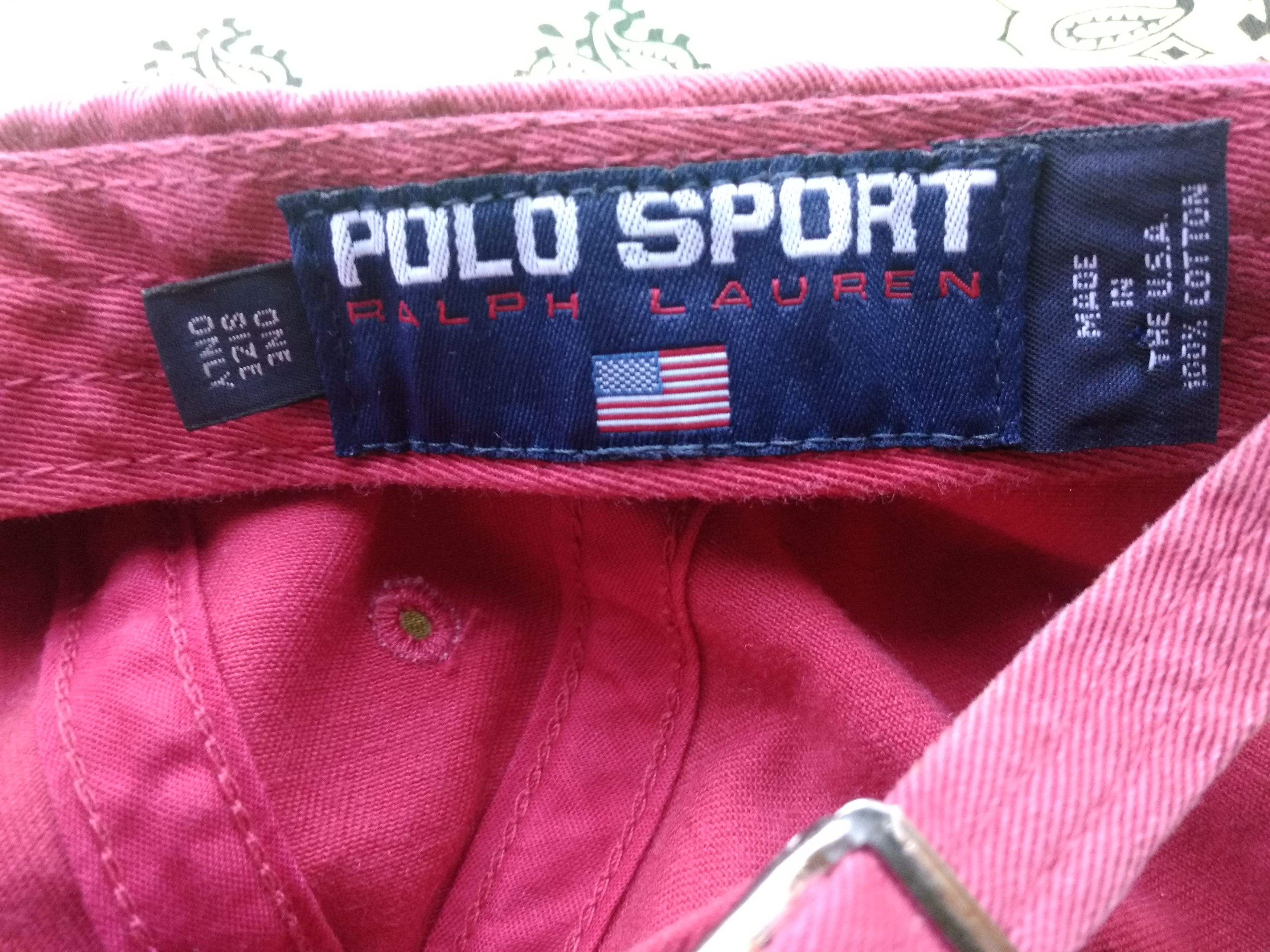 Polo Ralph Lauren × Ralph Lauren × Vintage Polo Sport Ralph Lauren x baseball cap x Made In USA Size ONE SIZE - 6 Thumbnail