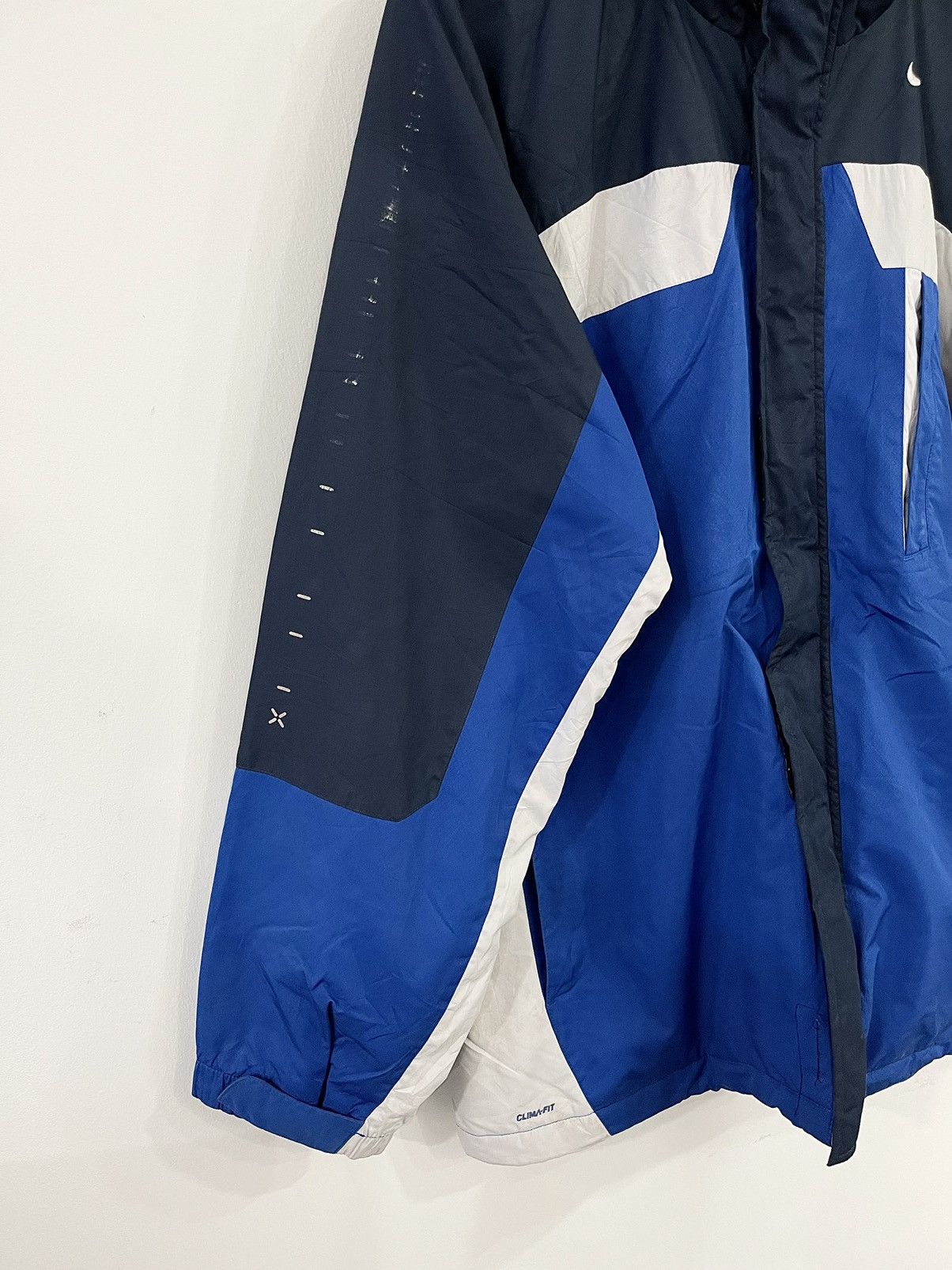 Nike × Vintage VINTAGE🔥Y2K NIKE 3TONE CLIMA FIT DOUBLE ZIPPER ON OFF HOODIE Size US XL / EU 56 / 4 - 10 Thumbnail