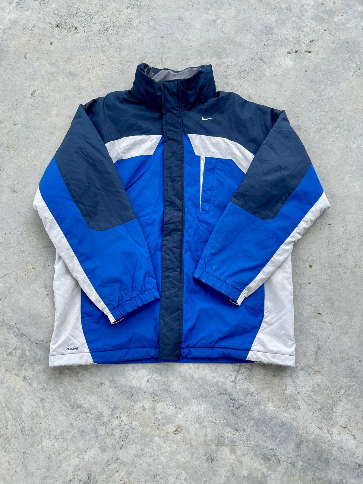 Nike × Vintage VINTAGE🔥Y2K NIKE 3TONE CLIMA FIT DOUBLE ZIPPER ON OFF HOODIE Size US XL / EU 56 / 4 - 1 Thumbnail