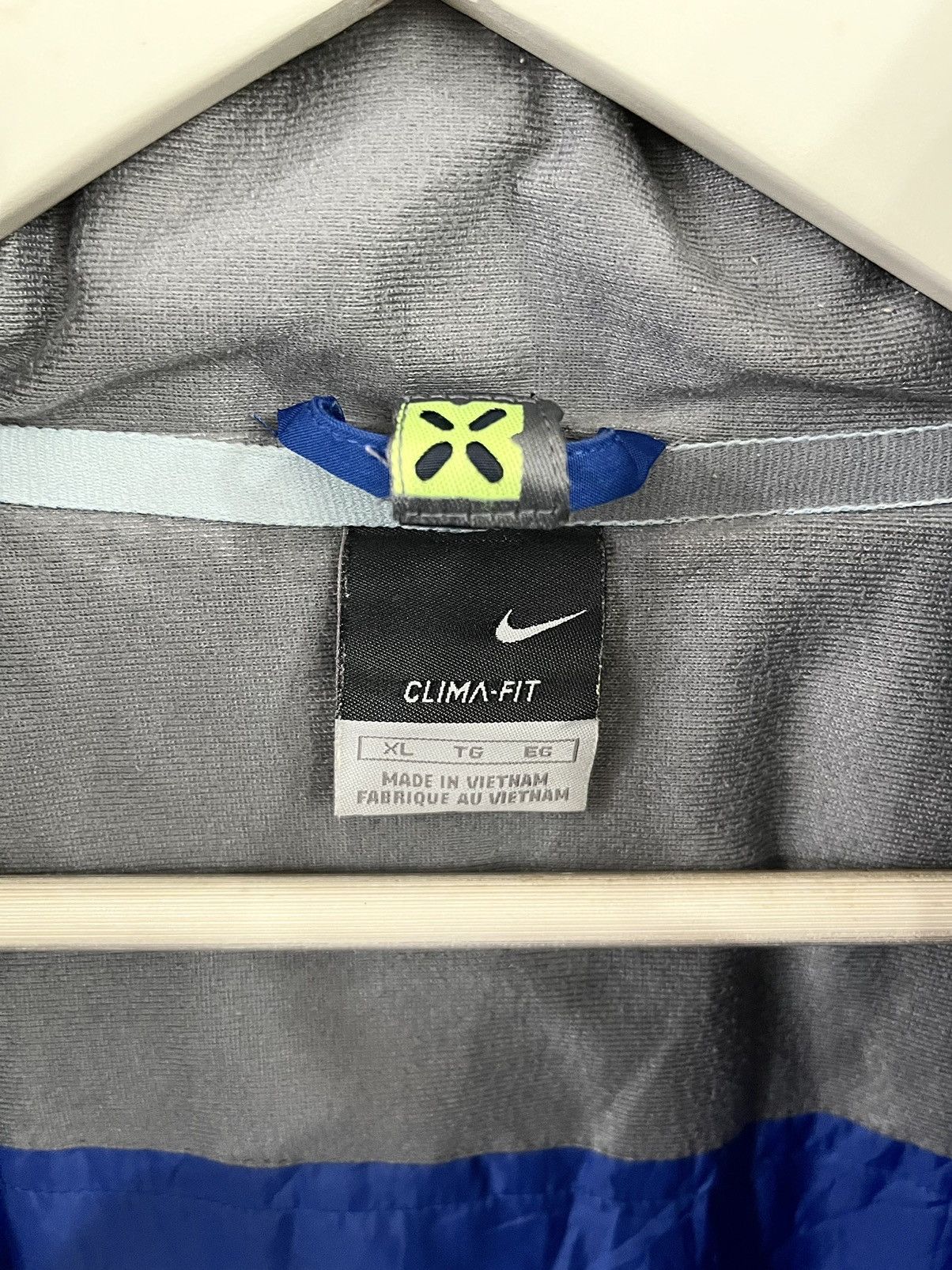 Nike × Vintage VINTAGE🔥Y2K NIKE 3TONE CLIMA FIT DOUBLE ZIPPER ON OFF HOODIE Size US XL / EU 56 / 4 - 22 Thumbnail