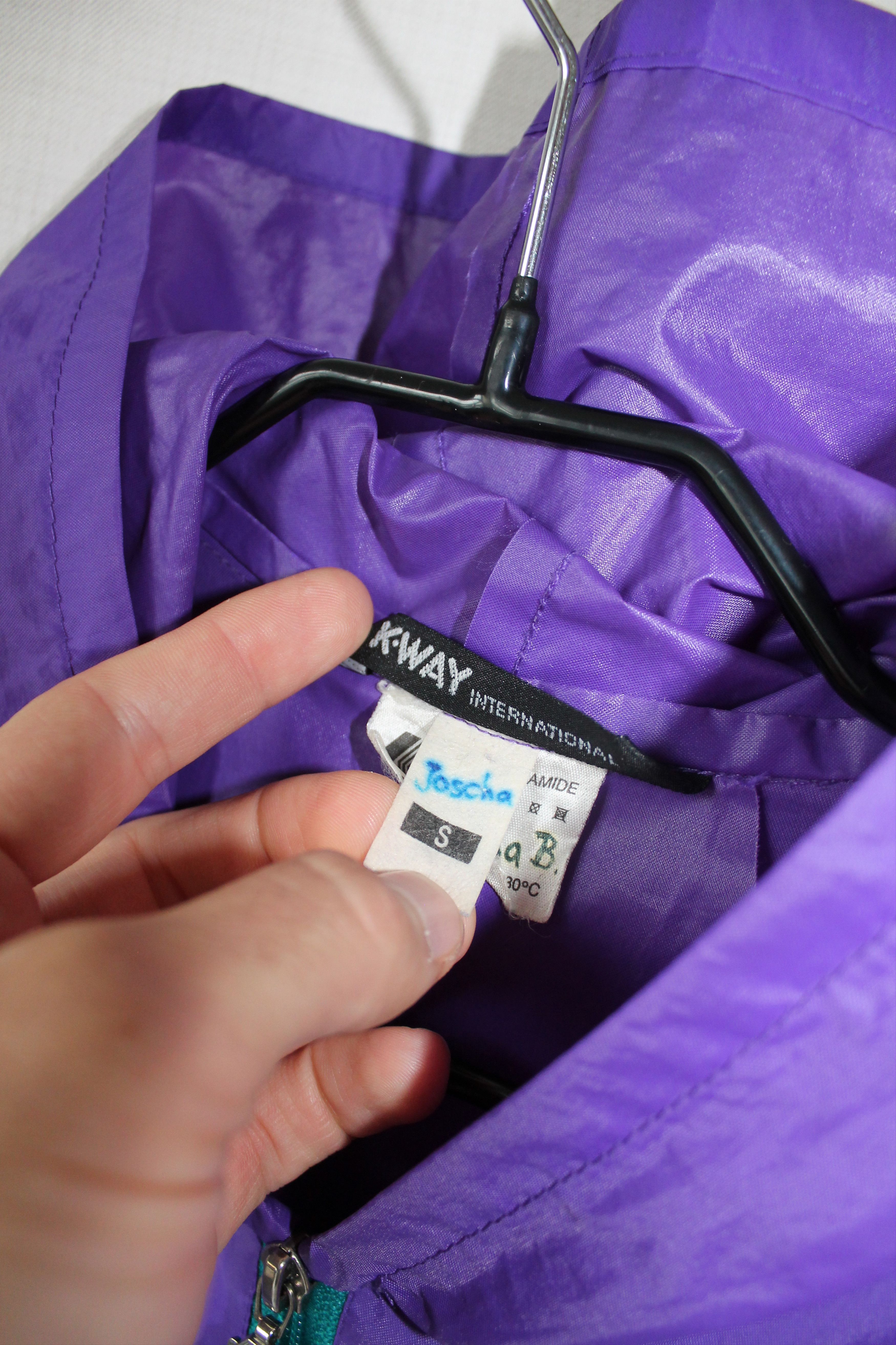 K-Way 80's 90s K Way International Raincoat Hooded Packable Jacket Size US S / EU 44-46 / 1 - 5 Thumbnail