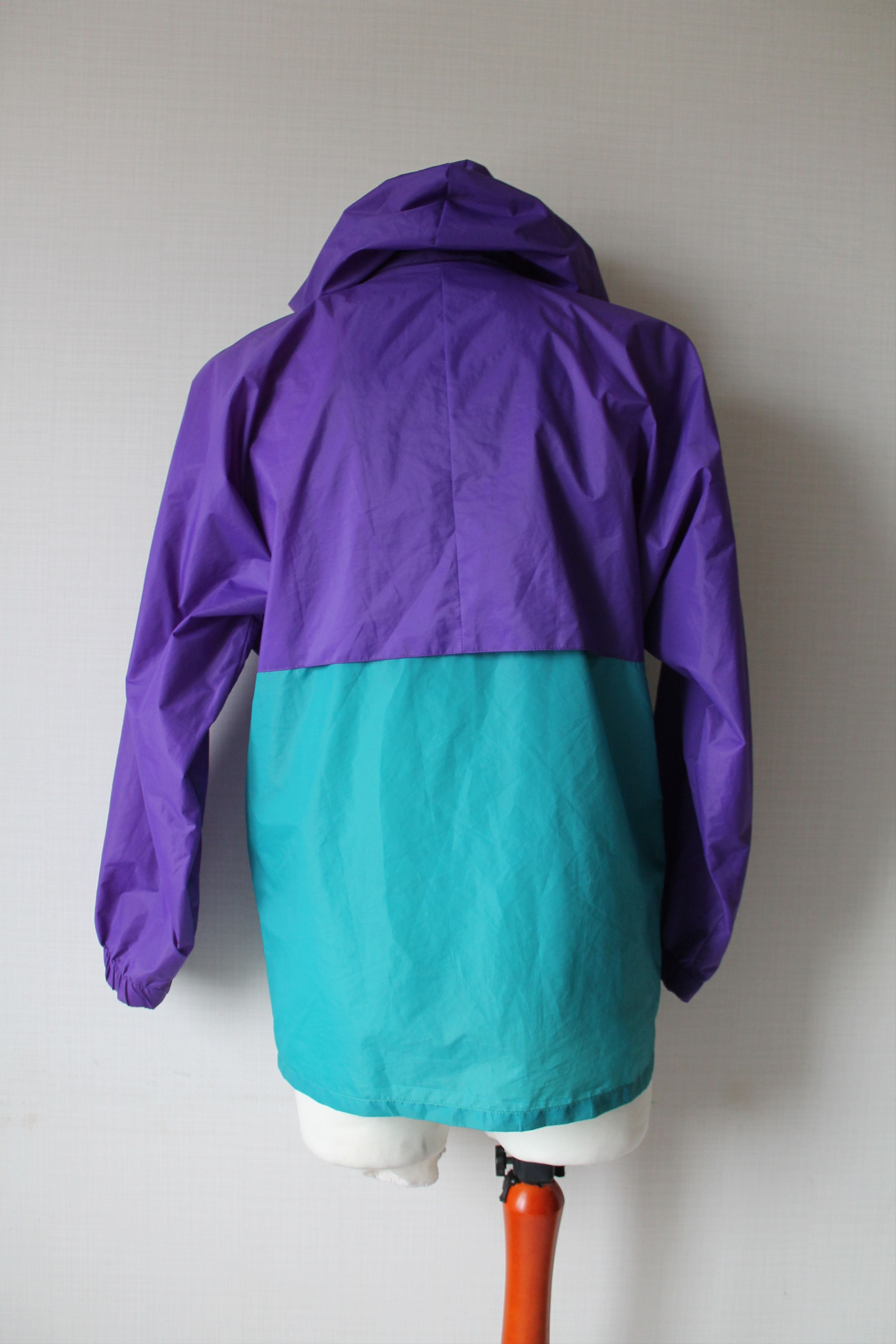 K-Way 80's 90s K Way International Raincoat Hooded Packable Jacket Size US S / EU 44-46 / 1 - 4 Thumbnail