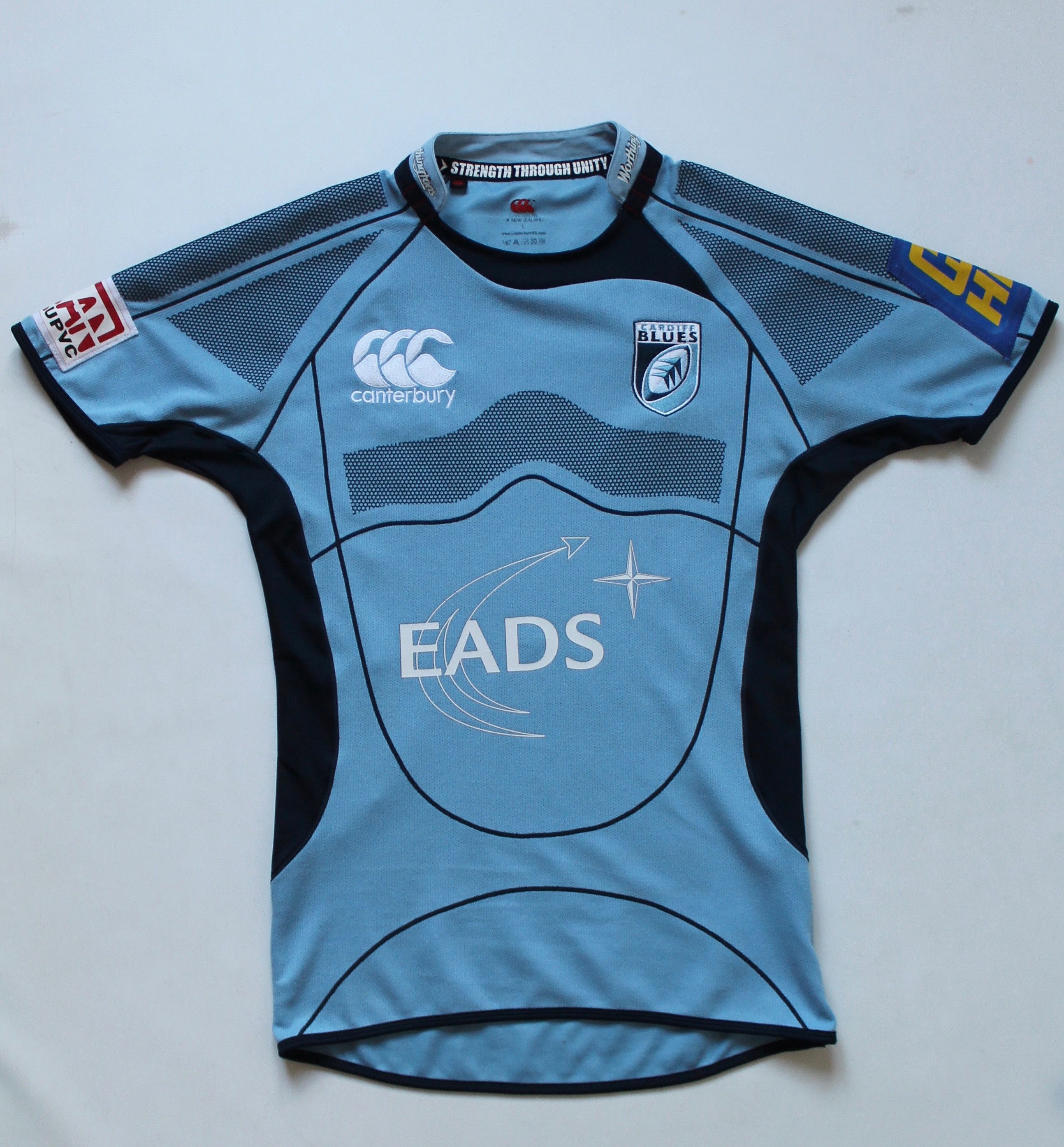 2008 Cardiff Blues Rugby Team Jersey PRO L Shirt