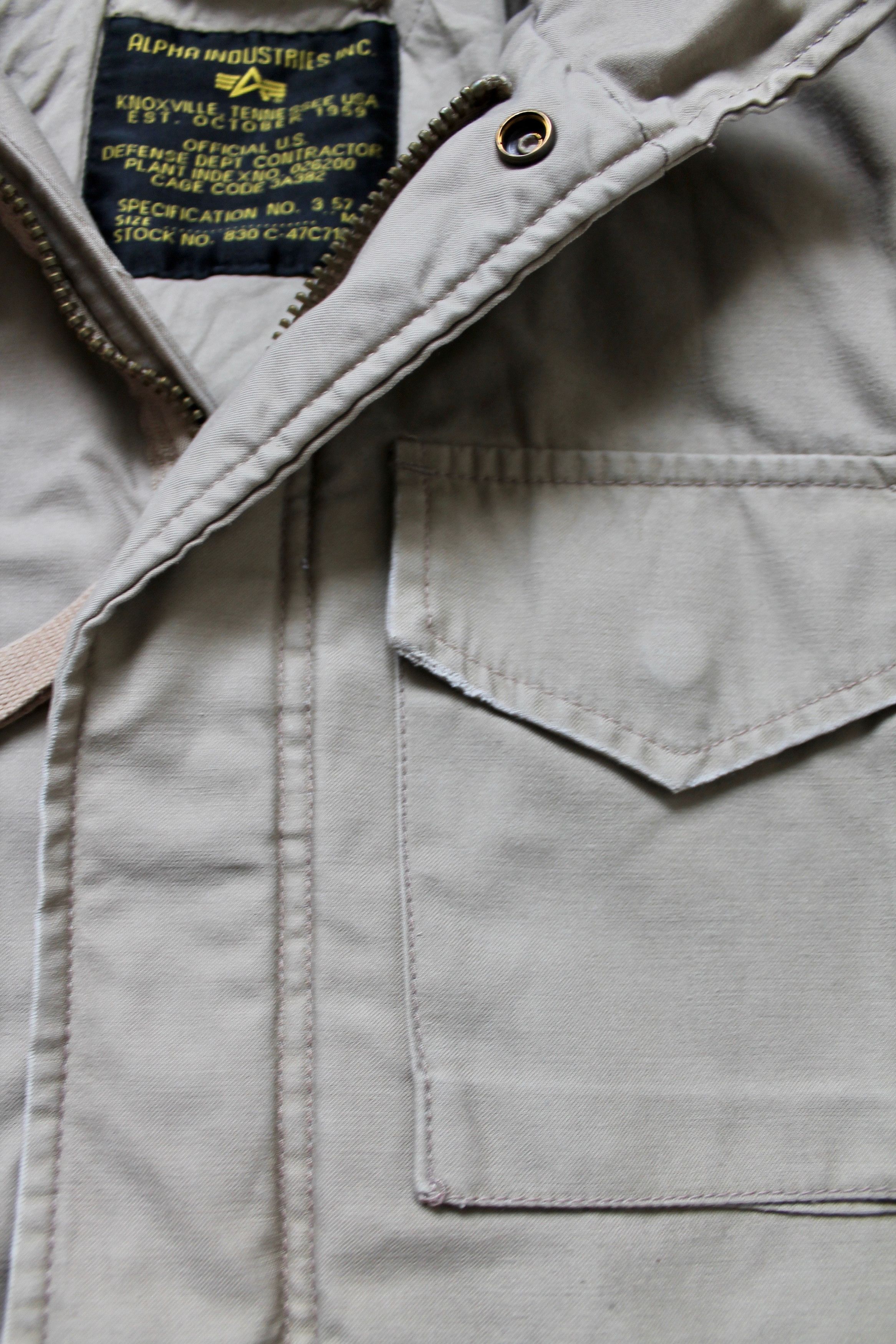 Alpha Industries Alpha Industries M - 65 VF59 Field Jacket Military Beige Size US M / EU 48-50 / 2 - 13 Thumbnail