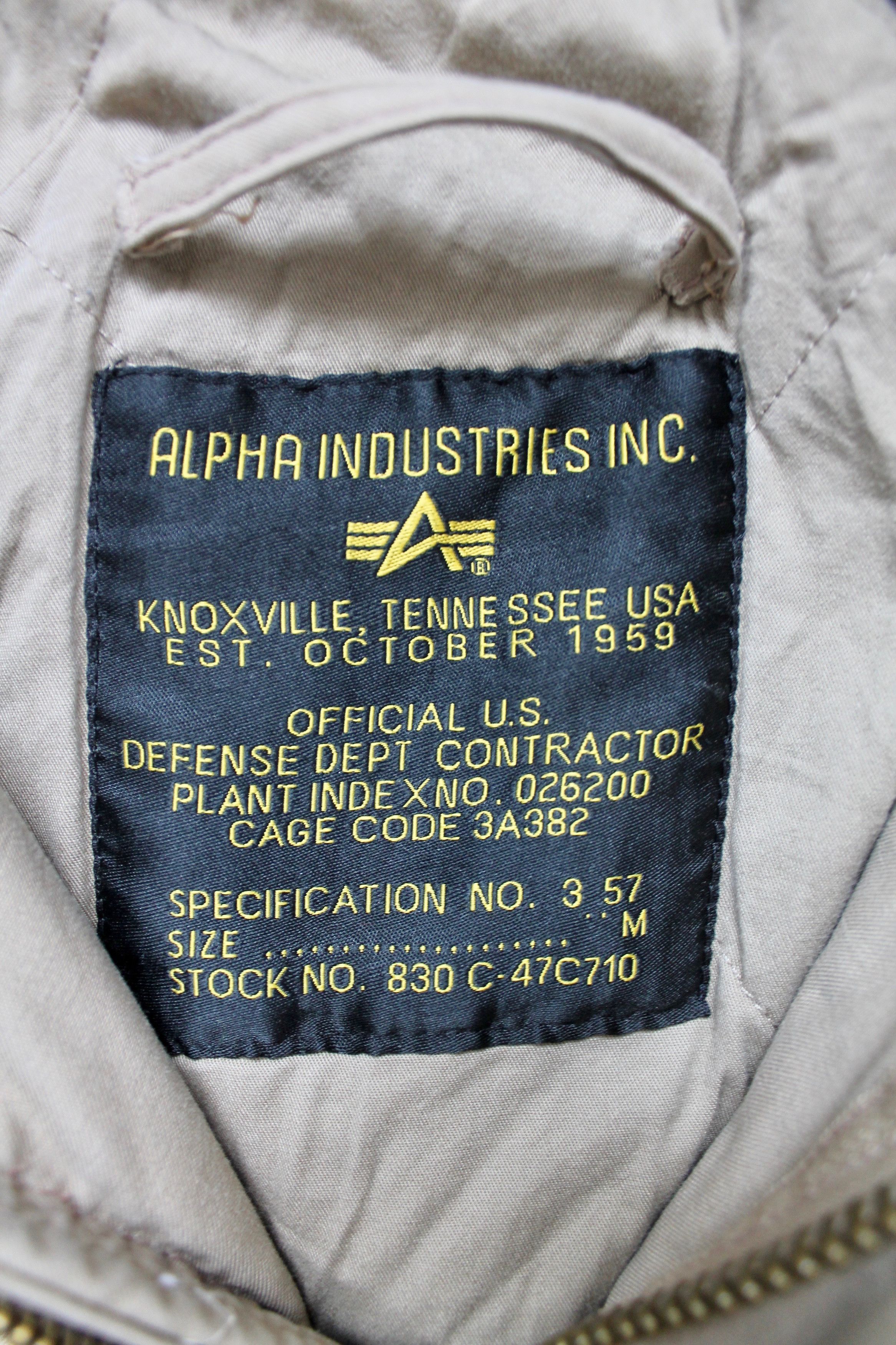 Alpha Industries Alpha Industries M - 65 VF59 Field Jacket Military Beige Size US M / EU 48-50 / 2 - 12 Thumbnail