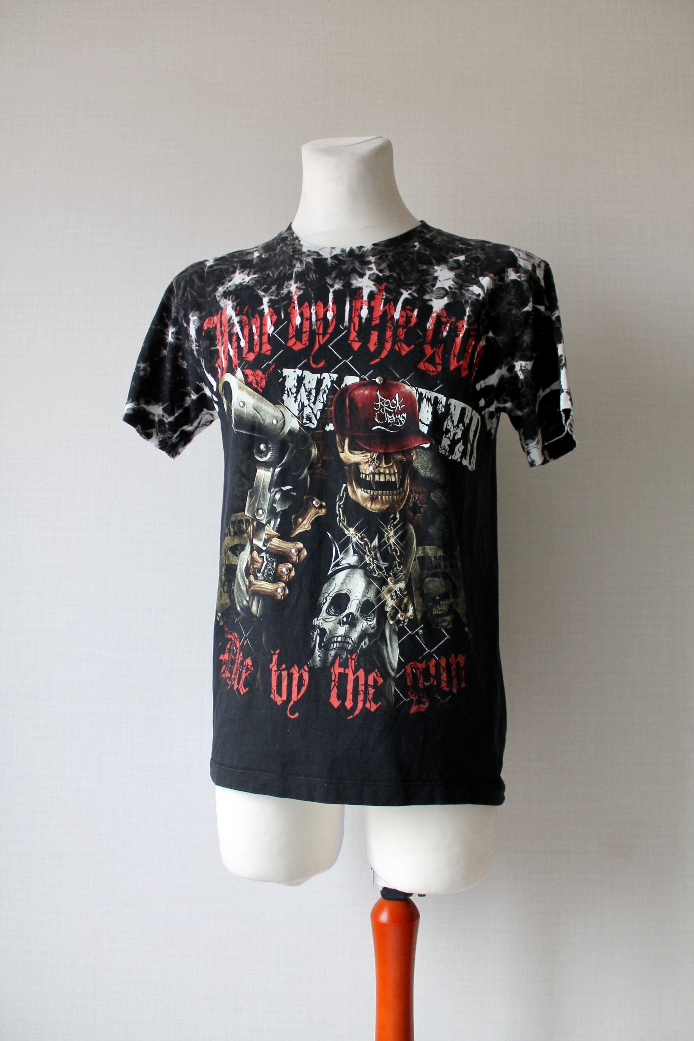 Vintage Vintage! Survivors Tie Dye T-Shirt Skull Size US M / EU 48-50 / 2 - 8 Thumbnail