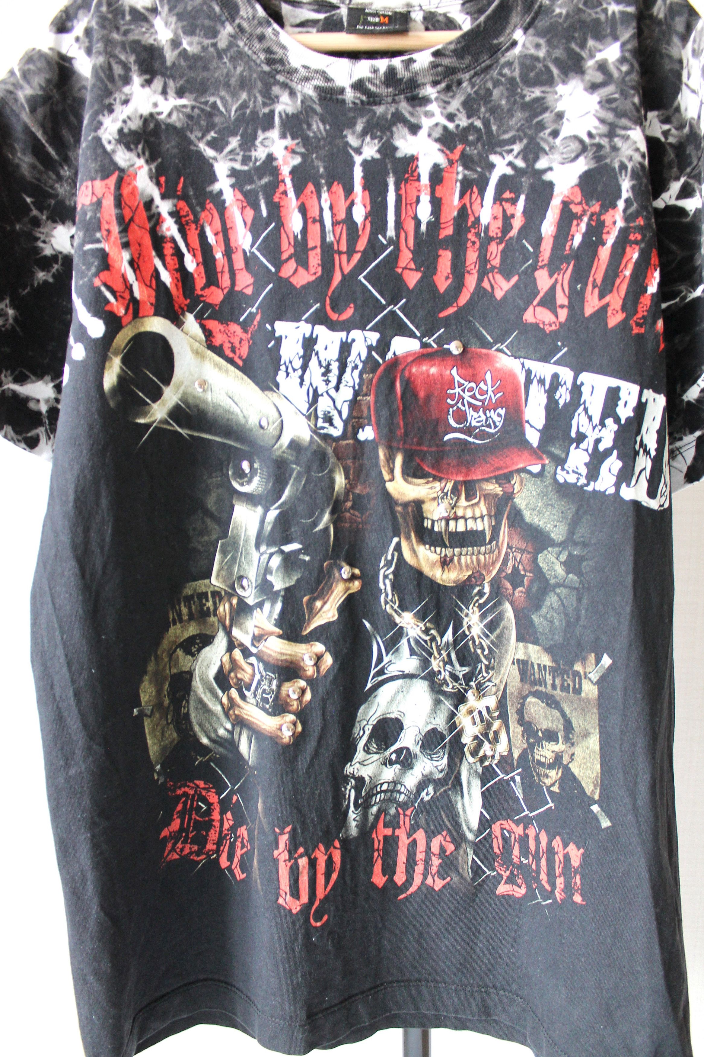 Vintage Vintage! Survivors Tie Dye T-Shirt Skull Size US M / EU 48-50 / 2 - 2 Thumbnail