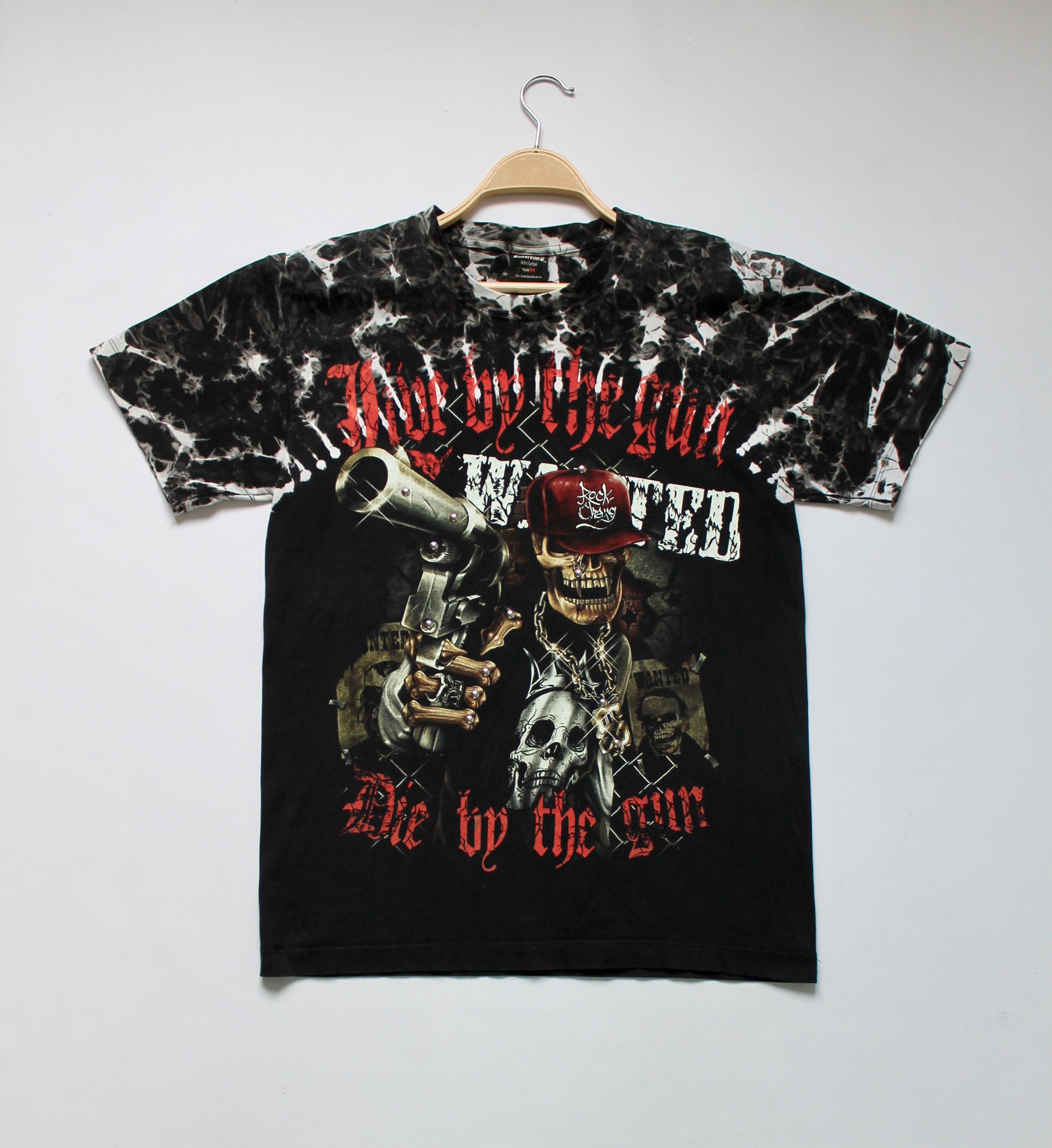 Vintage Vintage! Survivors Tie Dye T-Shirt Skull Size US M / EU 48-50 / 2 - 6 Thumbnail