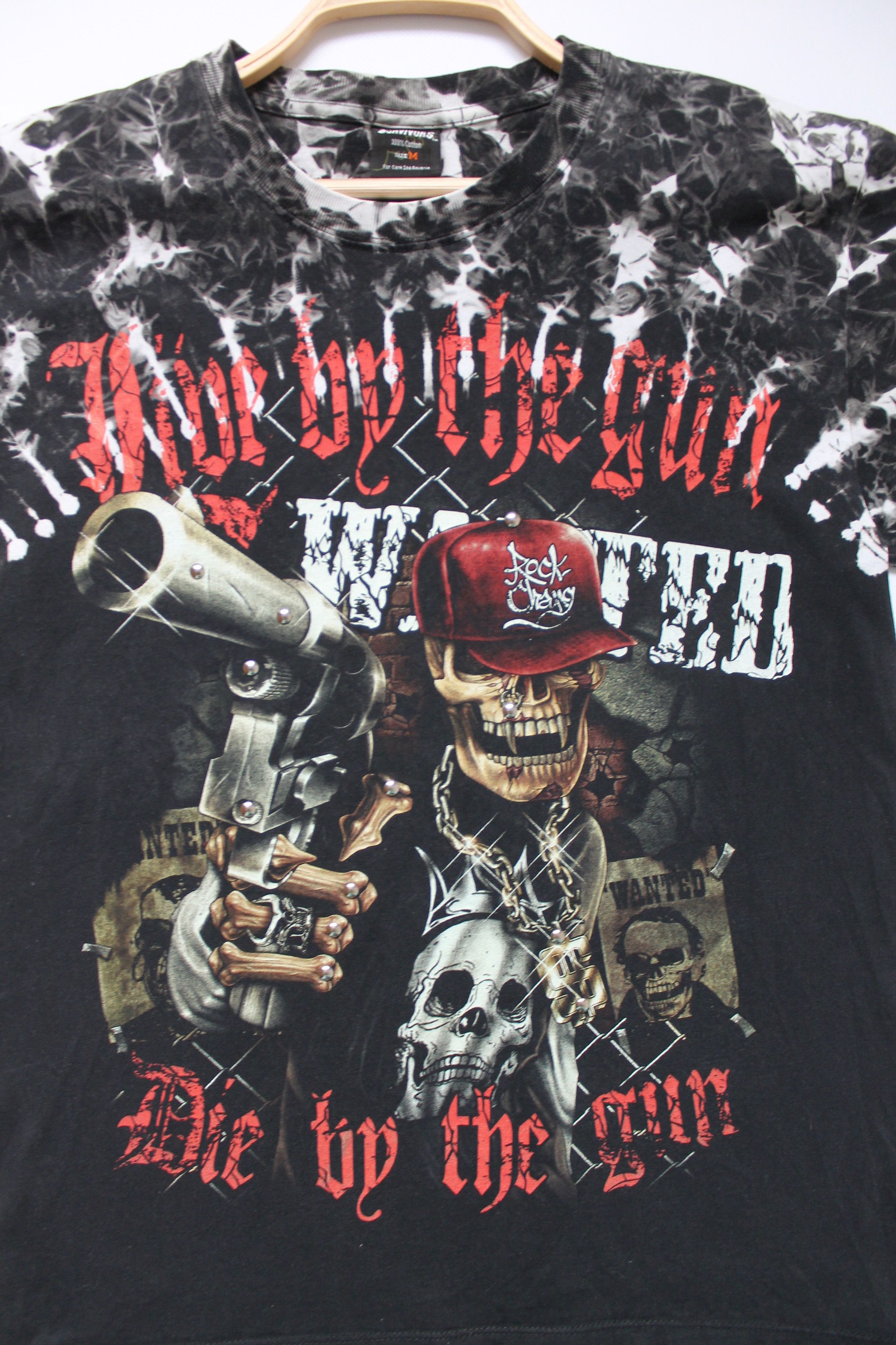 Vintage Vintage! Survivors Tie Dye T-Shirt Skull Size US M / EU 48-50 / 2 - 7 Thumbnail