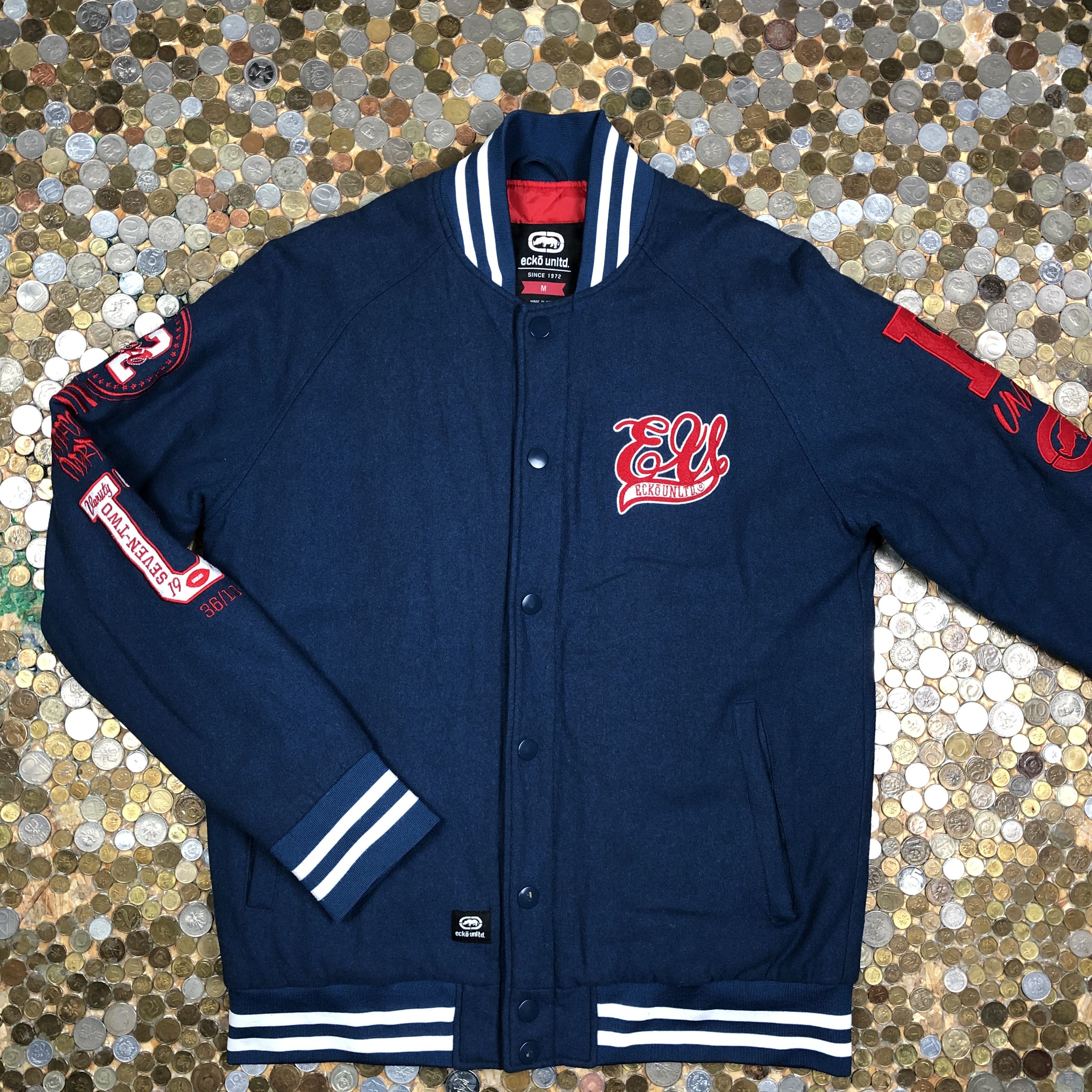 Ecko Unlimited Bomber Jacket Basktball 90's