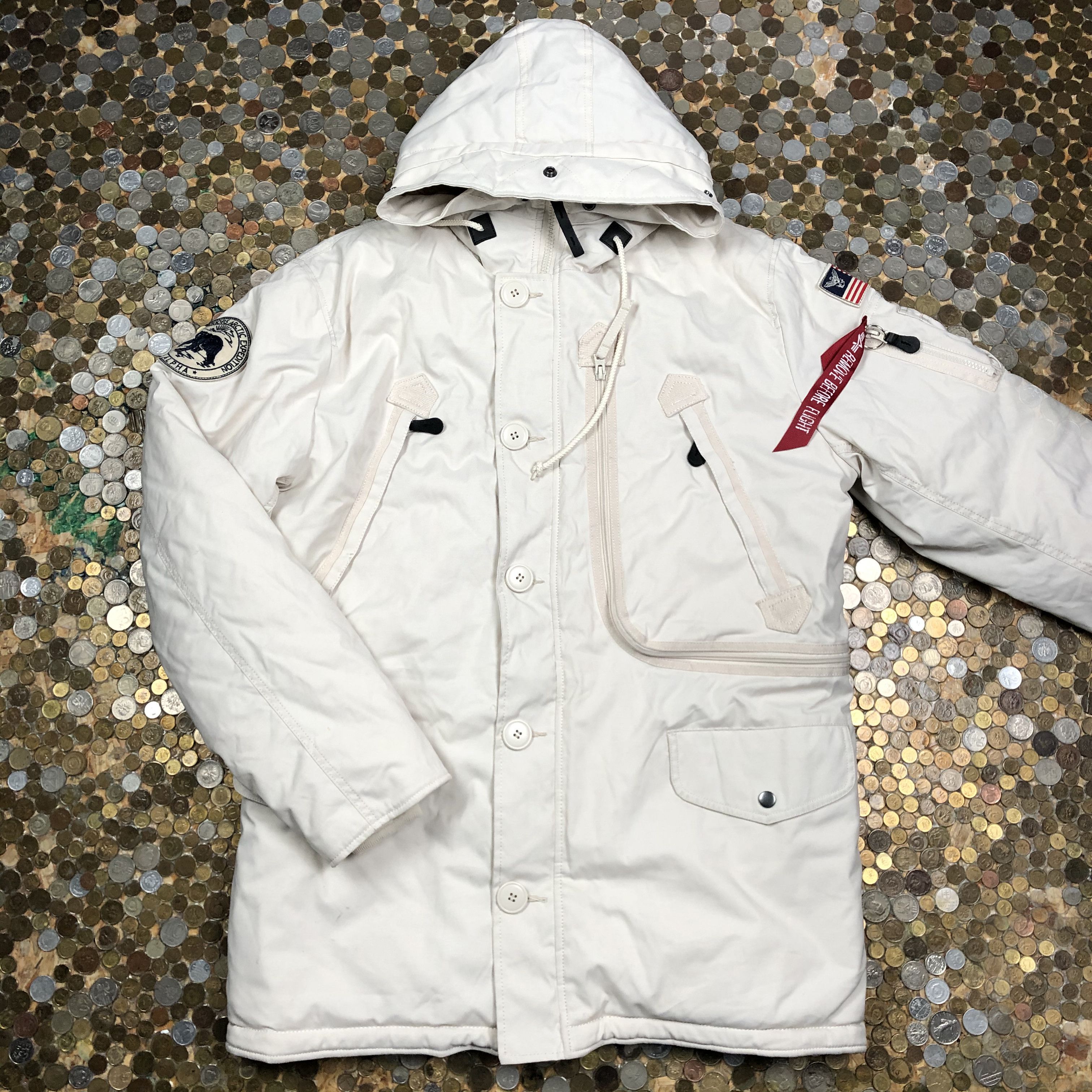 Alpha Industries winter hoodie jacket