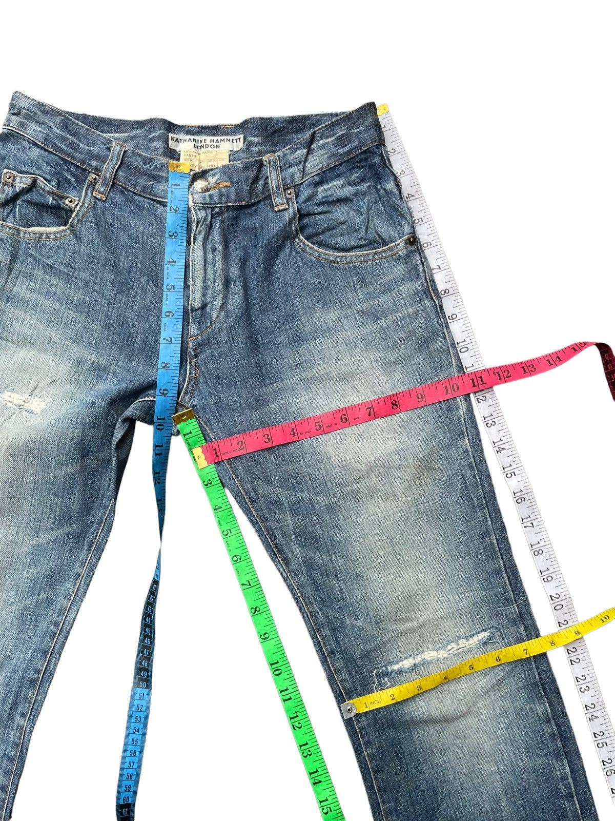 Katharine Hamnett London Katharine Hamnett Distresed Denim Size US 31 - 17 Thumbnail