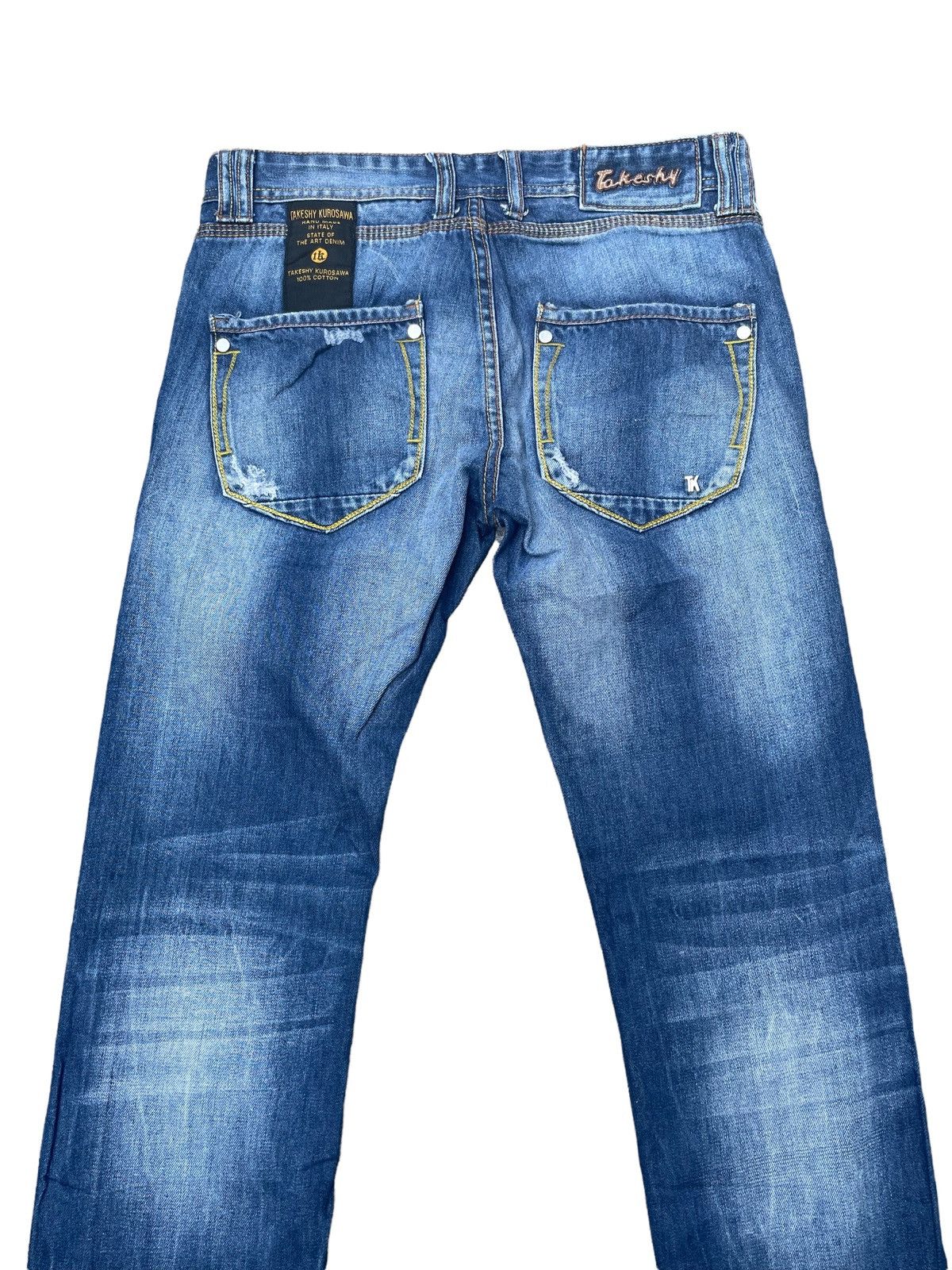 Designer × Takeshy Kurosawa Takeshy Kurosawa Custom Distressed Denim Size US 32 / EU 48 - 12 Thumbnail