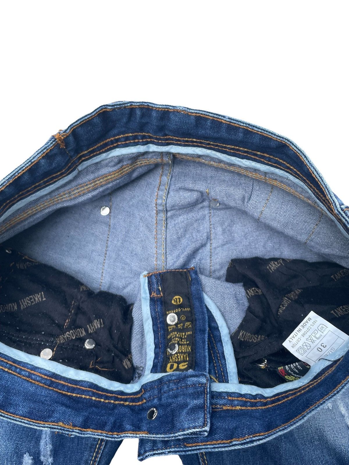 Designer × Takeshy Kurosawa Takeshy Kurosawa Custom Distressed Denim Size US 32 / EU 48 - 9 Thumbnail