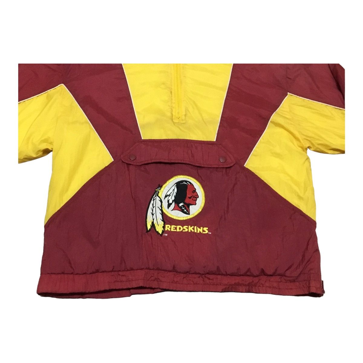 NFL Rare Design Vintage Team NFL Red Skin Anorak Jacket 1990s Size US L / EU 52-54 / 3 - 3 Thumbnail