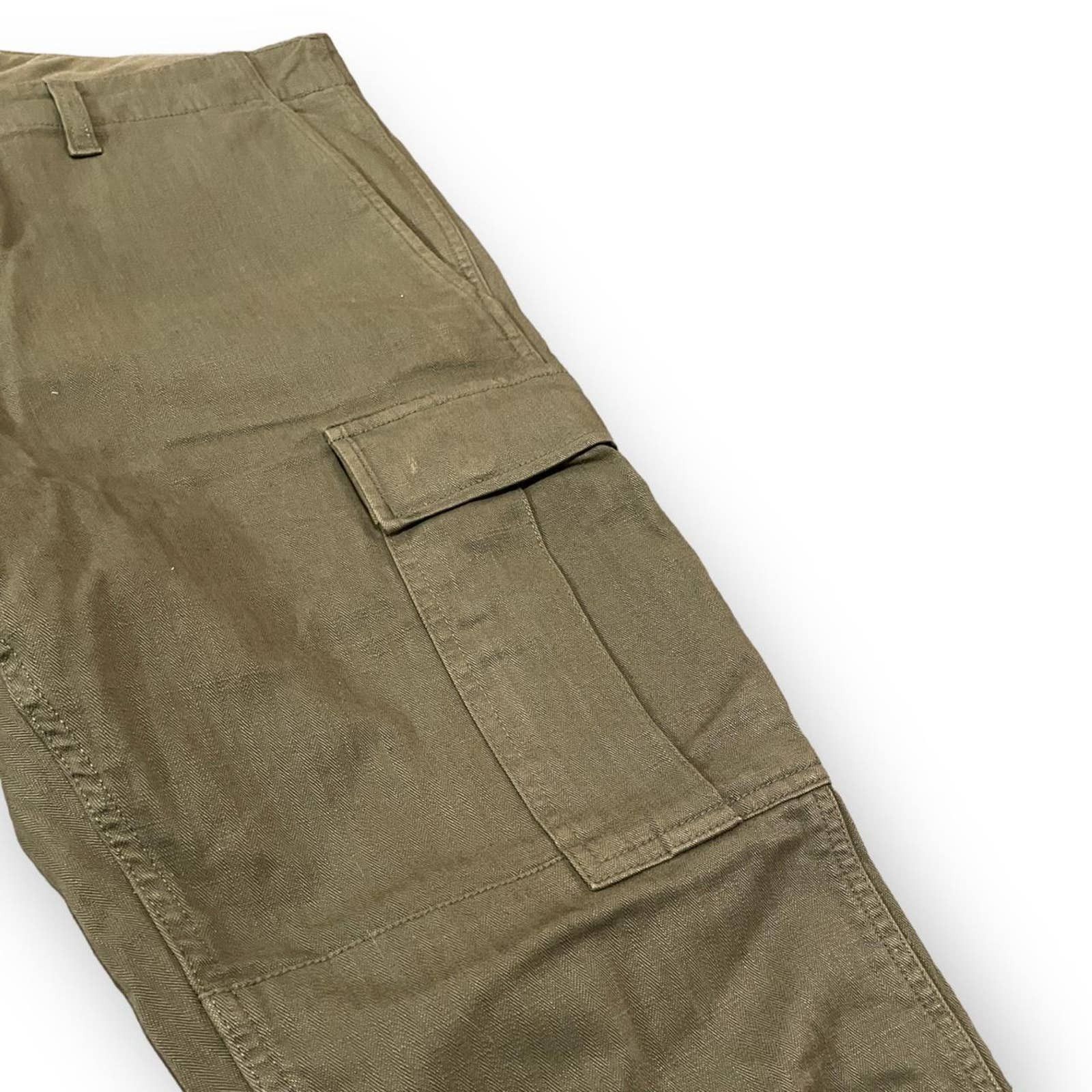 J.Crew J Crew Olive Forest Green Khaki Cargo Pants Mens Size US 34 / EU 50 - 4 Thumbnail
