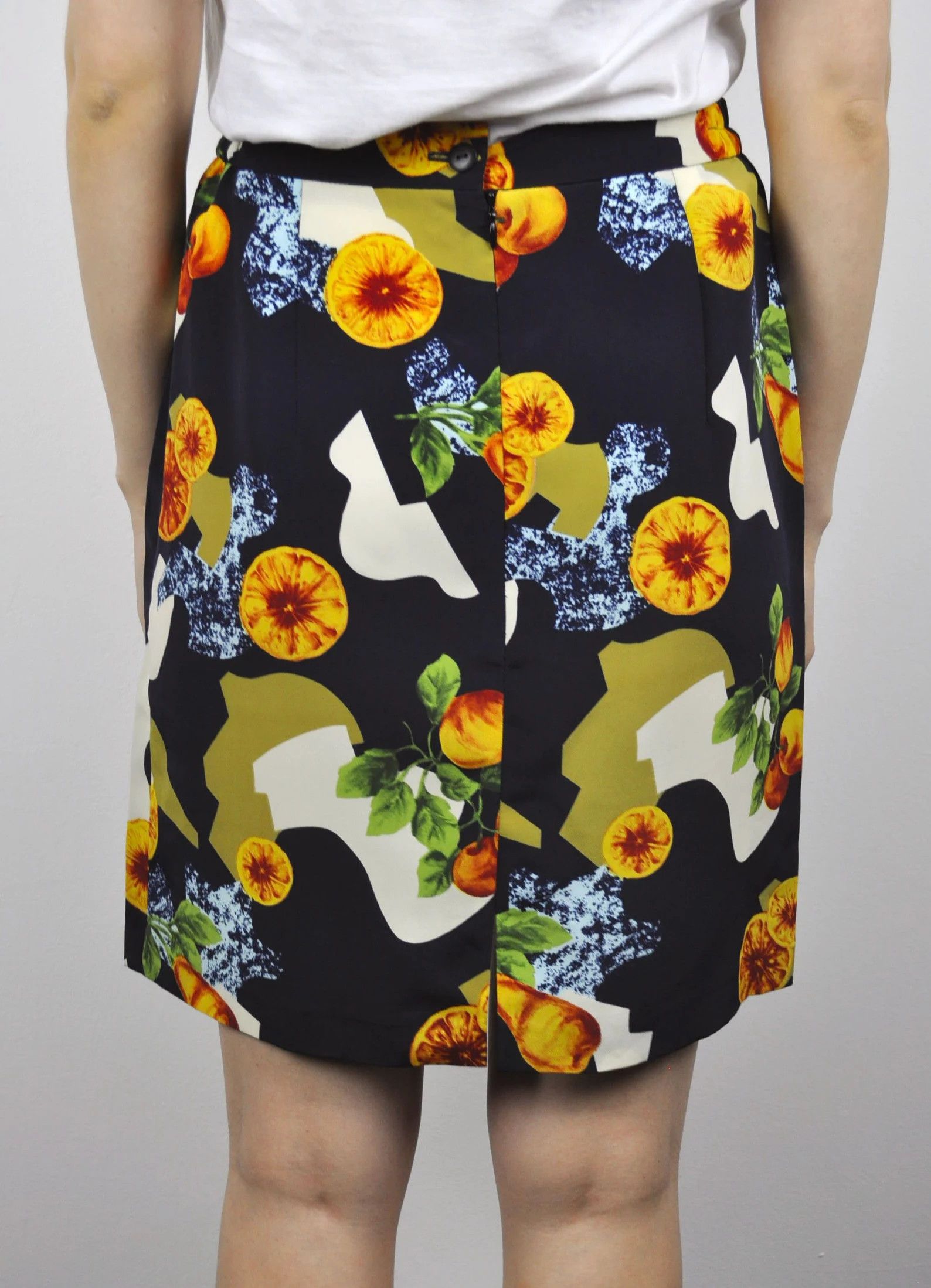 Other × Vintage FELIMENA Vintage Tropical Short Mini Skirt Floral Patterned Size 29" - 4 Thumbnail