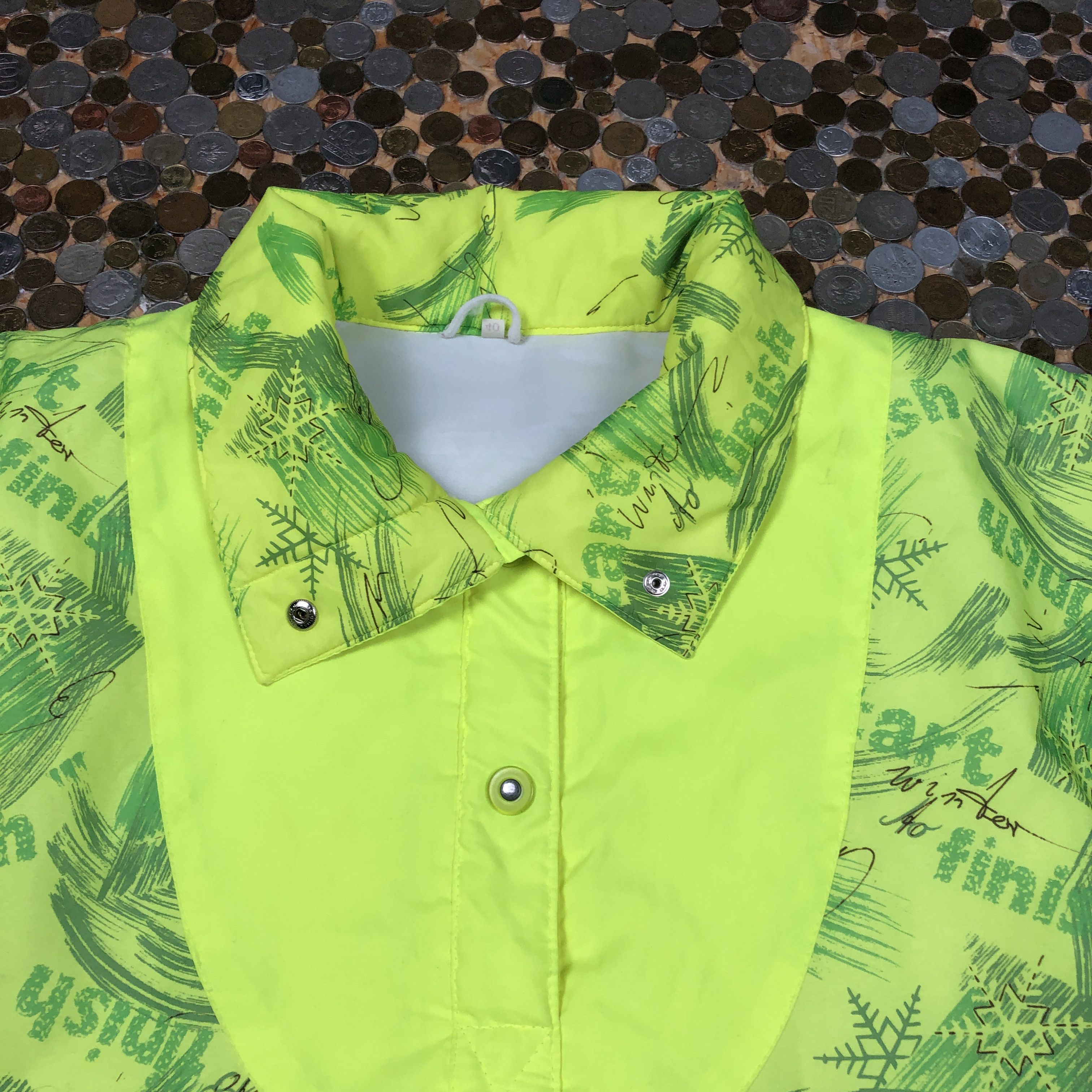 Vintage Vintage Neon Bomber light jacket 90's Size US XL / EU 56 / 4 - 3 Thumbnail