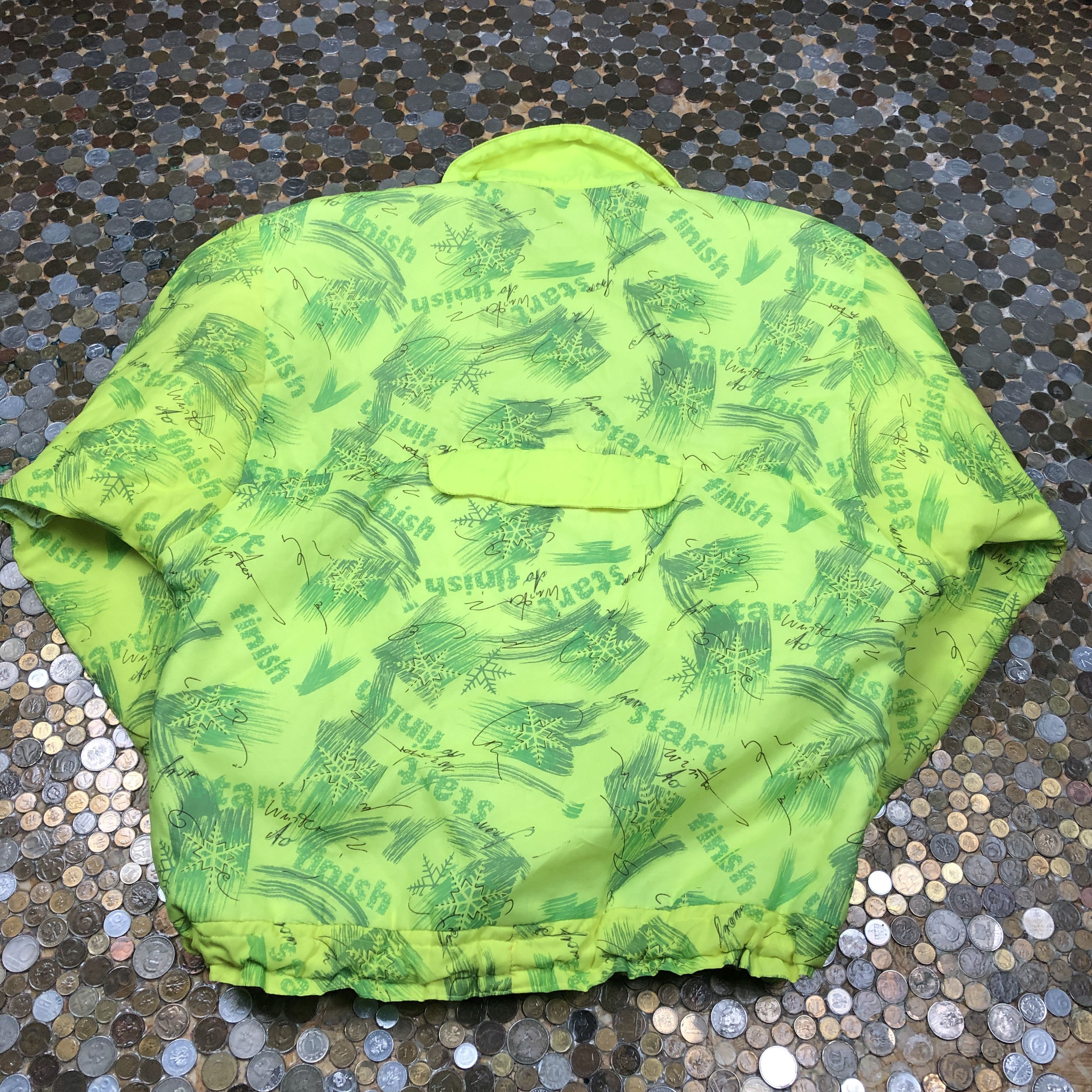 Vintage Vintage Neon Bomber light jacket 90's Size US XL / EU 56 / 4 - 4 Thumbnail
