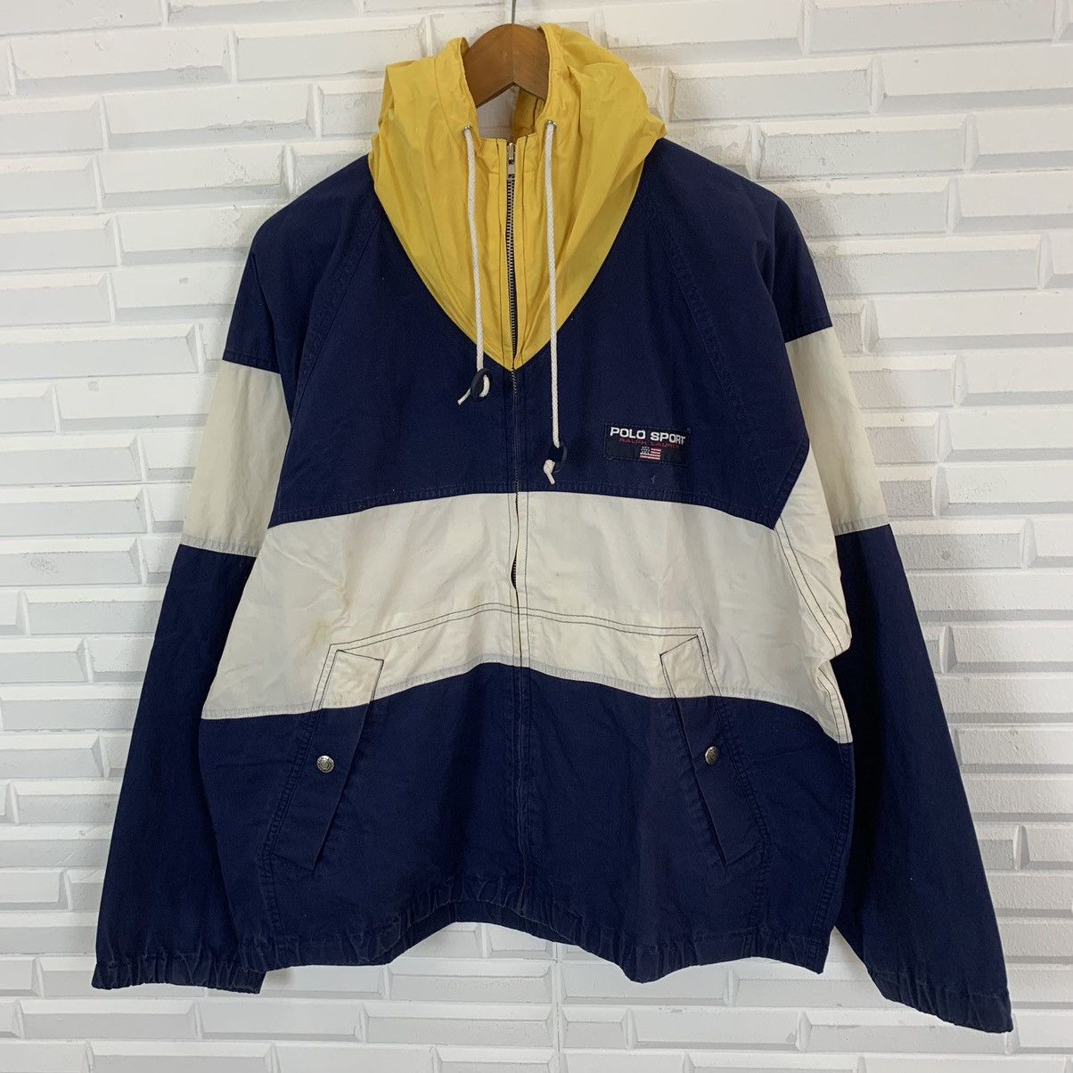 Polo Ralph Lauren × Ralph Lauren × Vintage 💥Polo Sport by Ralph Lauren zipper jacket hoodie Size US L / EU 52-54 / 3 - 4 Thumbnail
