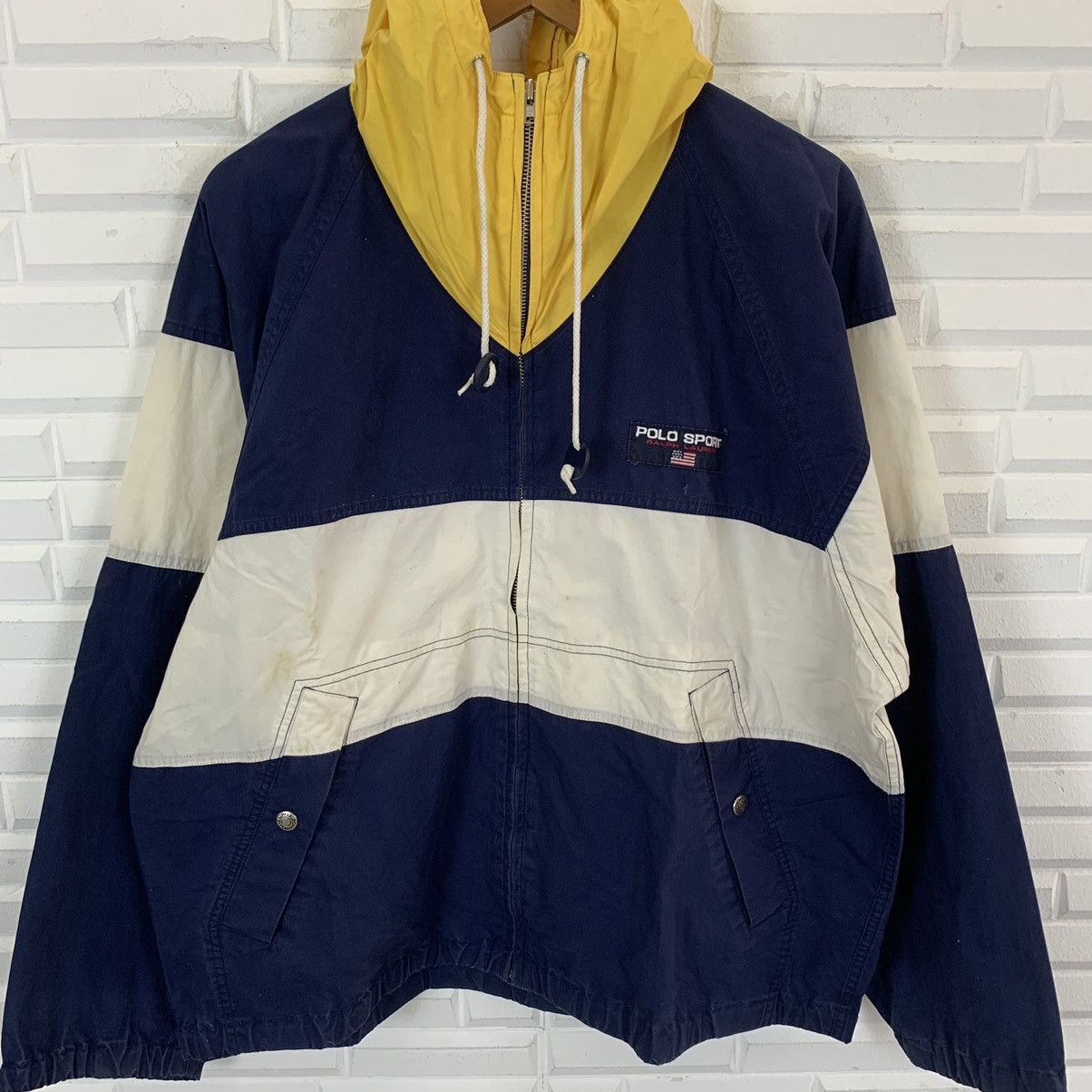 Polo Ralph Lauren × Ralph Lauren × Vintage 💥Polo Sport by Ralph Lauren zipper jacket hoodie Size US L / EU 52-54 / 3 - 5 Thumbnail