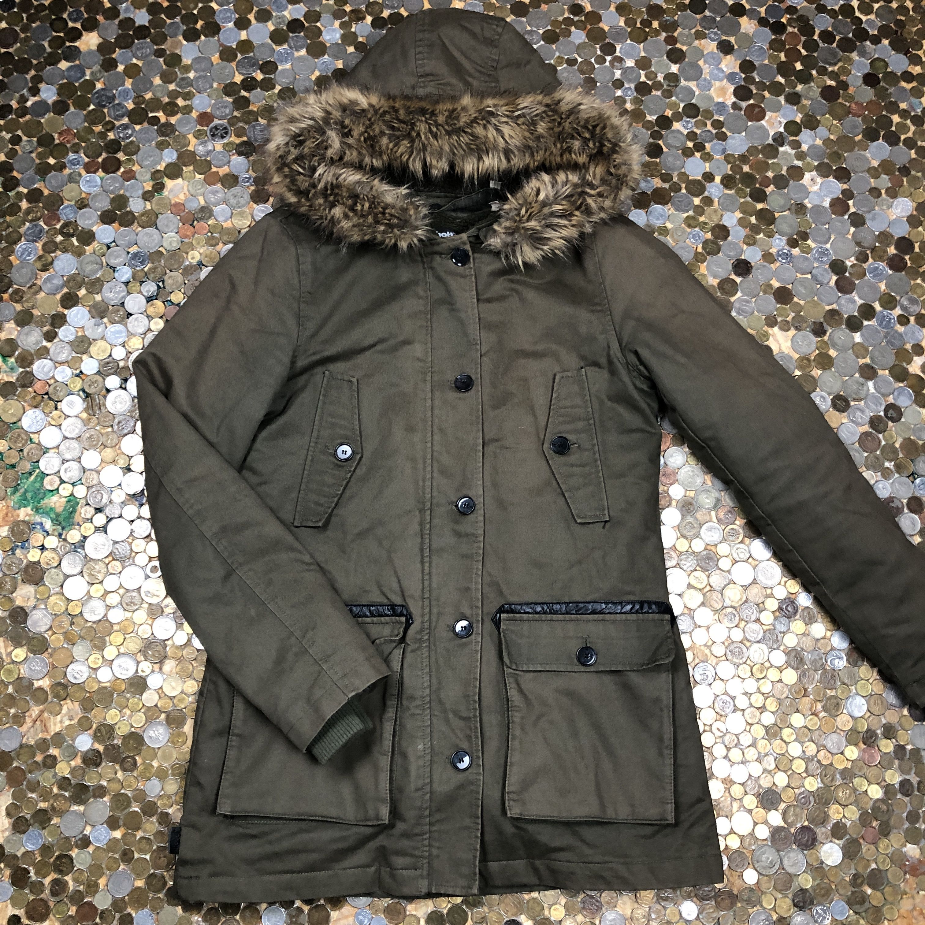 Schott Schott Winter coat jacket with furry hoodie Size M / US 6-8 / IT 42-44 - 1 Thumbnail