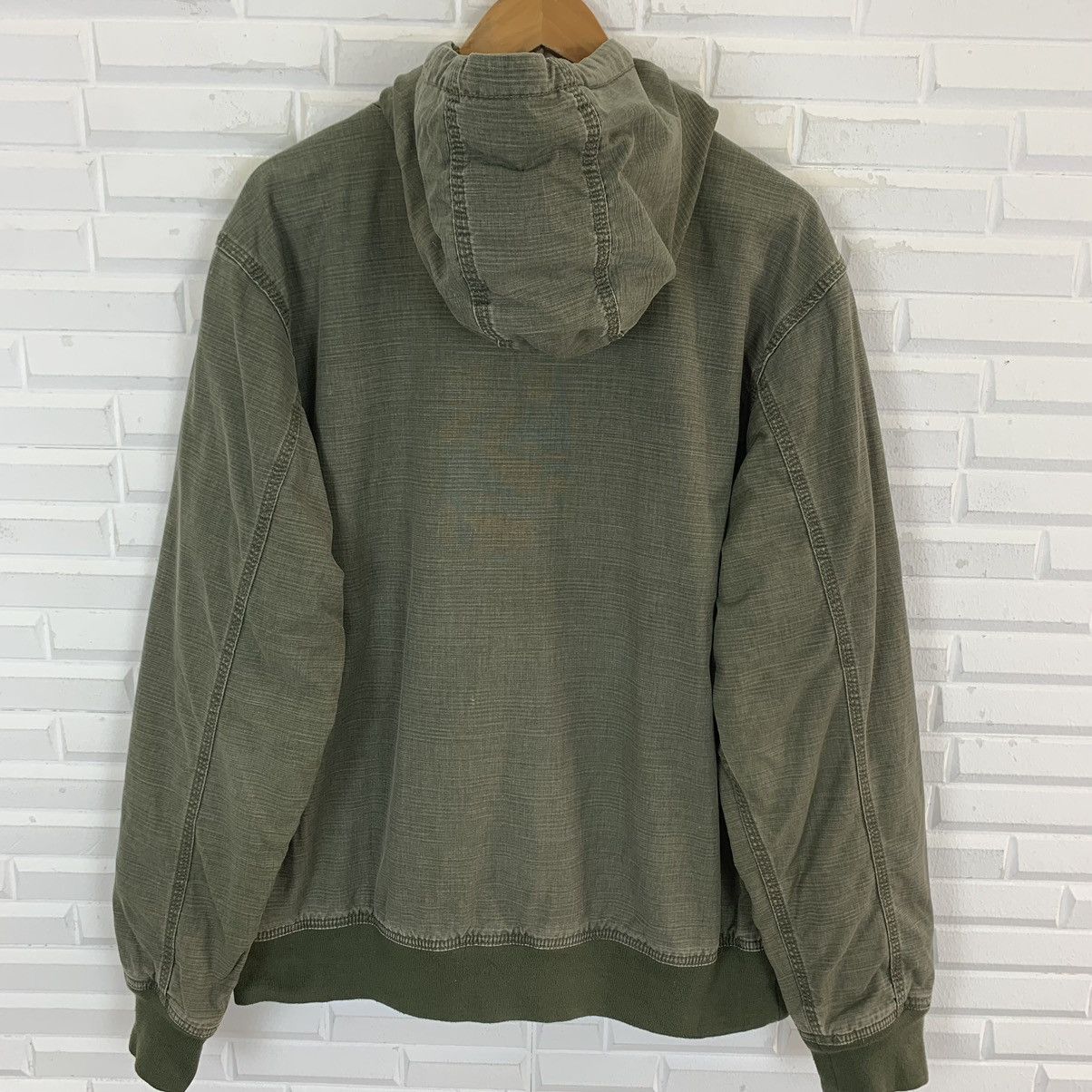 Stussy × Vintage 💥AUTHENTIC STUSSY WORKGEAR ZIPPER HOODIE JACKET Size US L / EU 52-54 / 3 - 9 Thumbnail