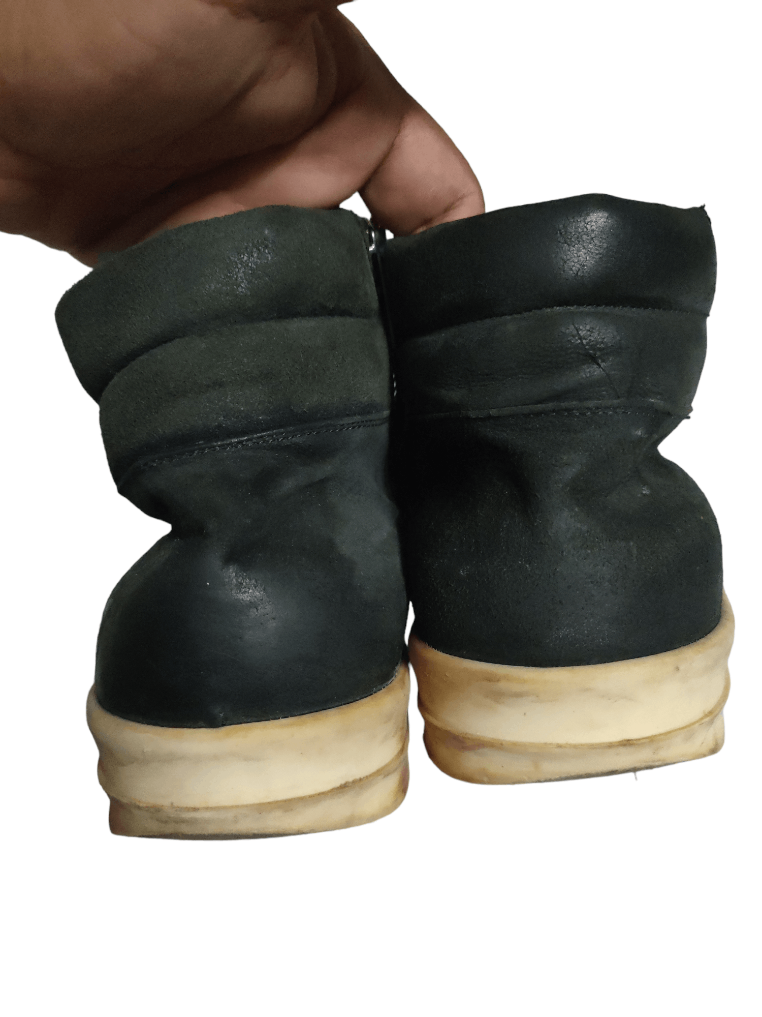Rick Owens 🔥RARE ITEM🔥 Rick Owens Island Dunks Black Suede Leather Size US 9 / EU 42 - 10 Thumbnail