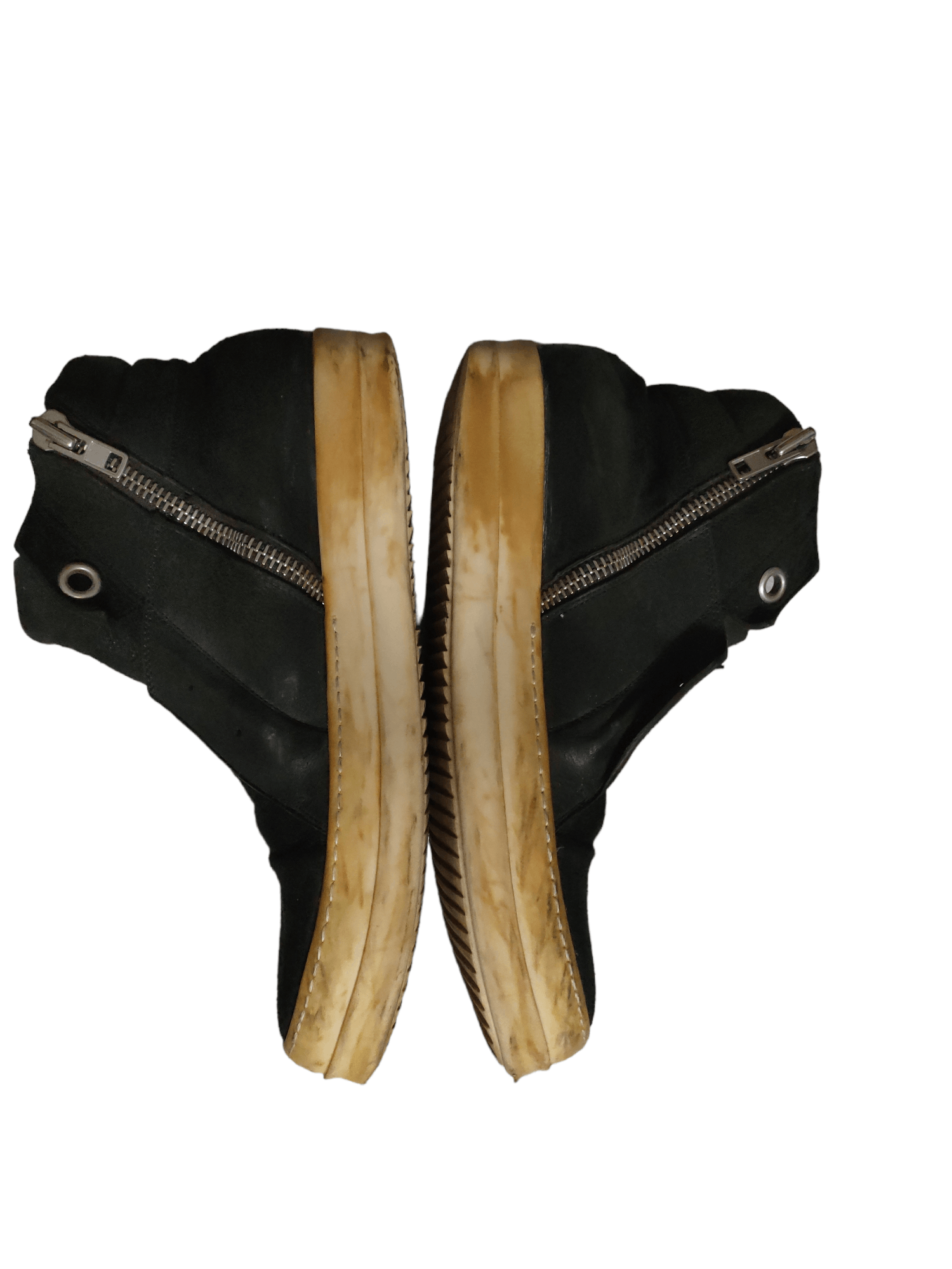 Rick Owens 🔥RARE ITEM🔥 Rick Owens Island Dunks Black Suede Leather Size US 9 / EU 42 - 2 Thumbnail