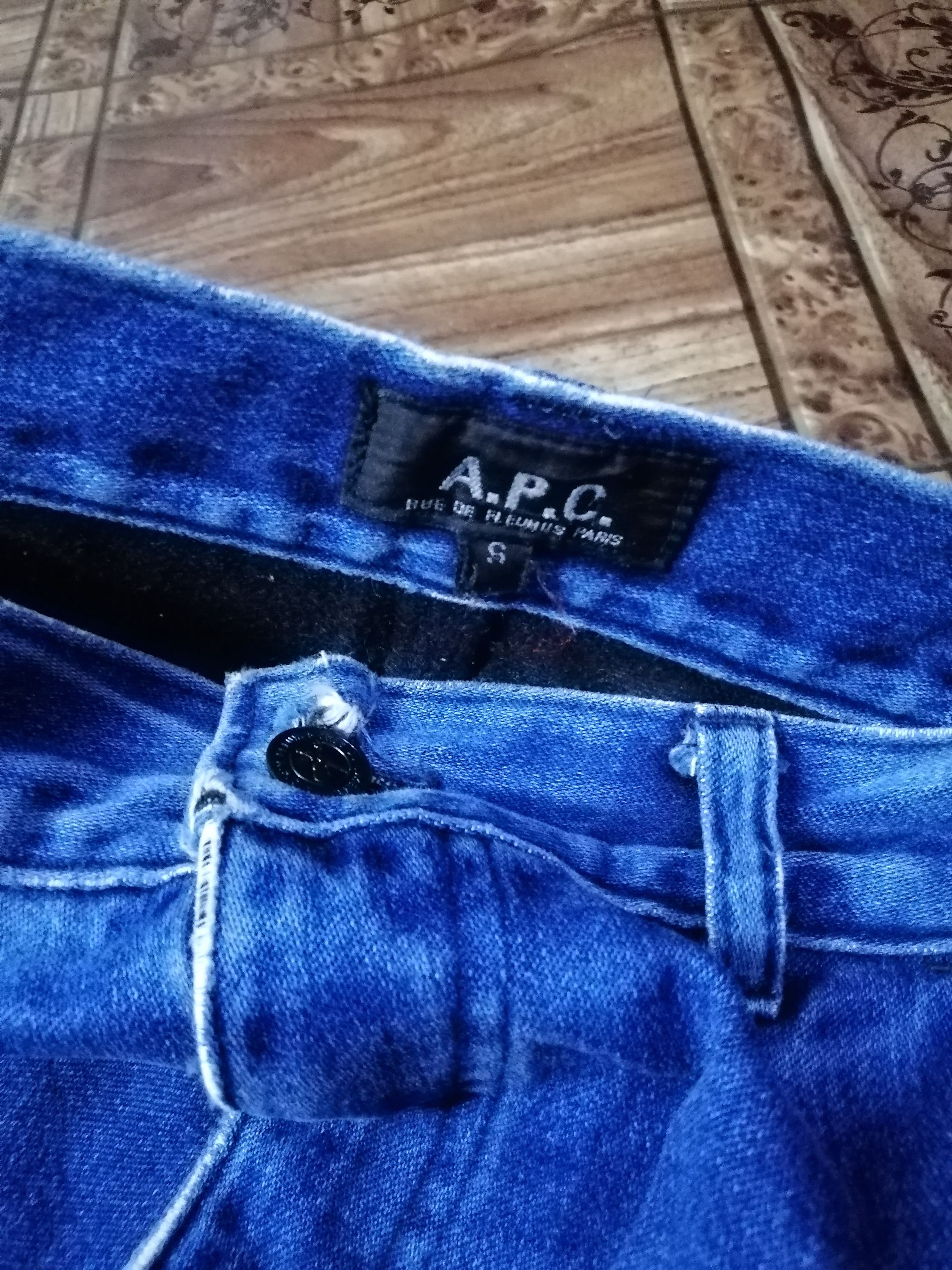 A.P.C. × Japanese Brand Apc Work Wear Destroyed Patches Pant Slim Fit Size US 29 - 5 Thumbnail