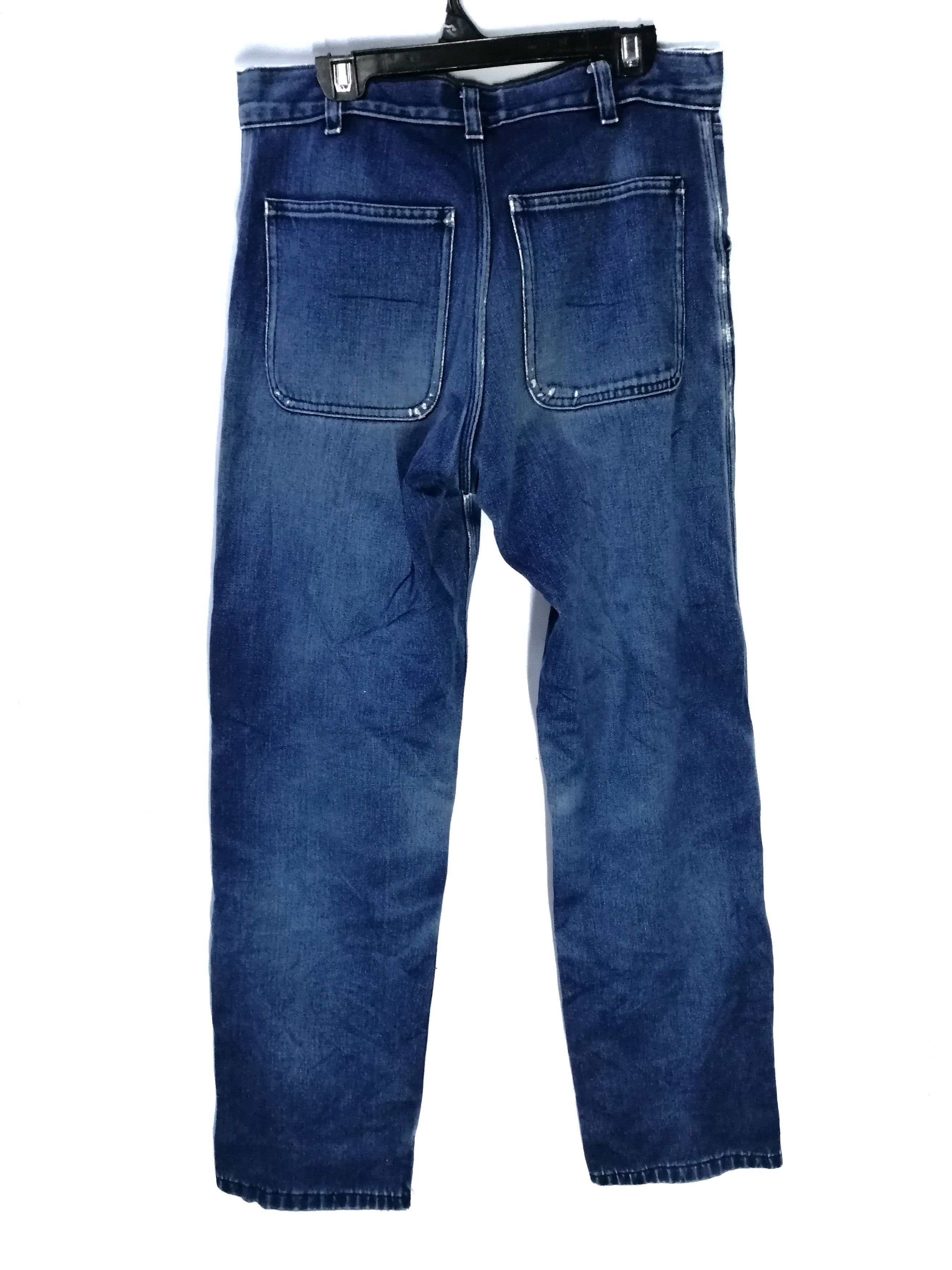 A.P.C. × Japanese Brand Apc Work Wear Destroyed Patches Pant Slim Fit Size US 29 - 3 Thumbnail