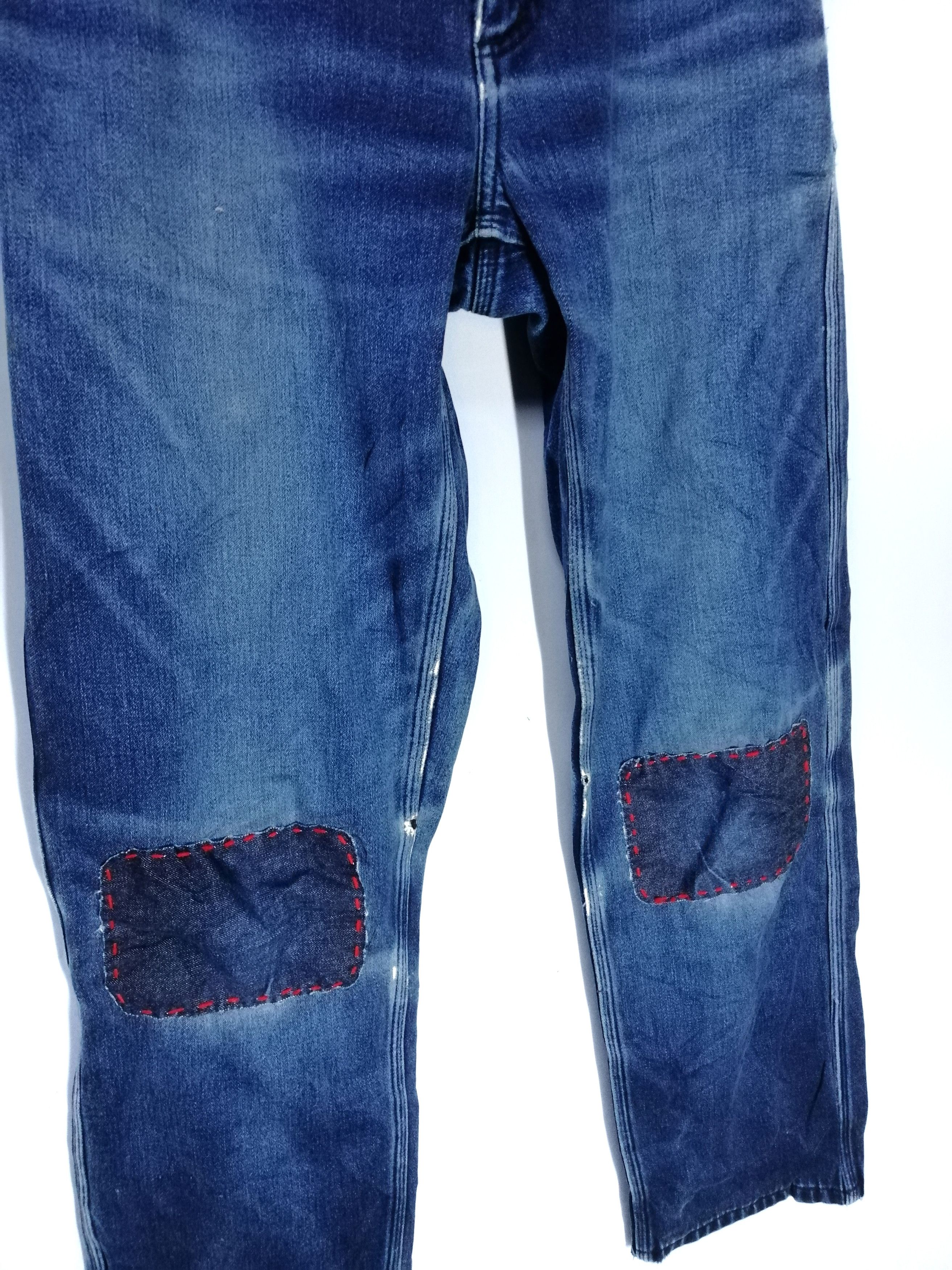 A.P.C. × Japanese Brand Apc Work Wear Destroyed Patches Pant Slim Fit Size US 29 - 2 Thumbnail