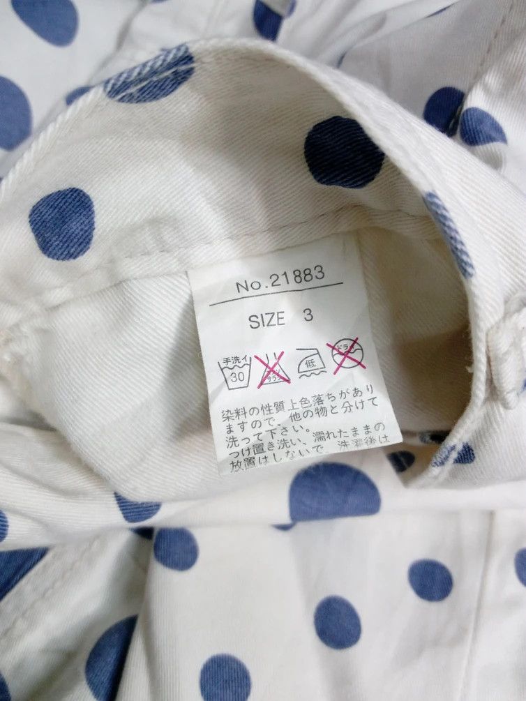 Japanese Brand Bit Blue Buble Dot Full Print Carrot Pant Size US 34 / EU 50 - 5 Thumbnail